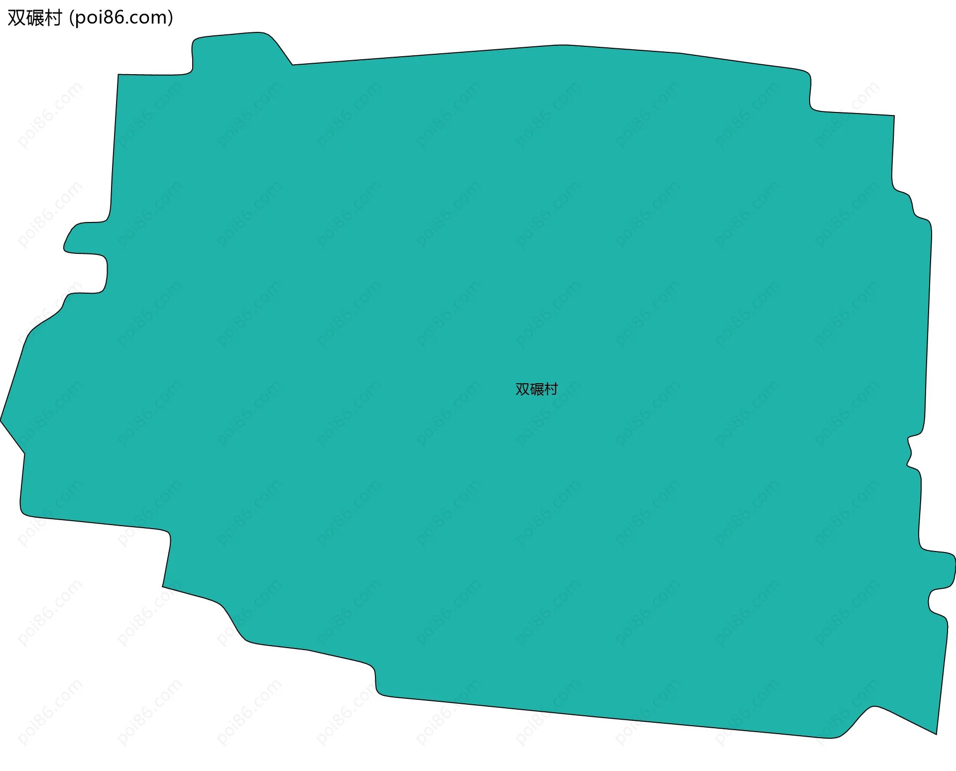 双碾村边界地图