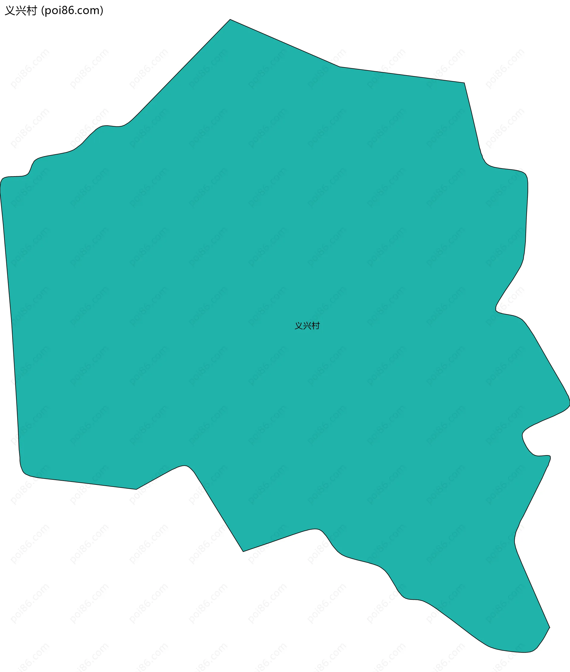 义兴村边界地图