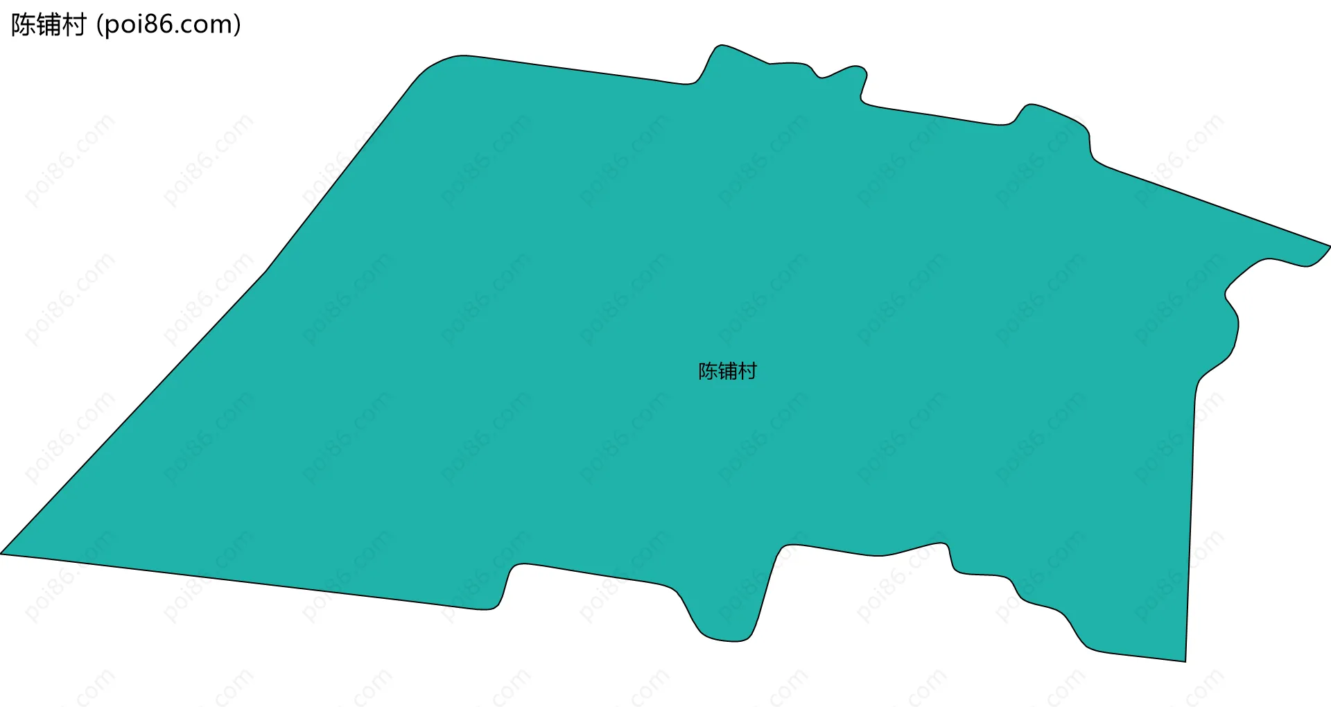 陈铺村边界地图