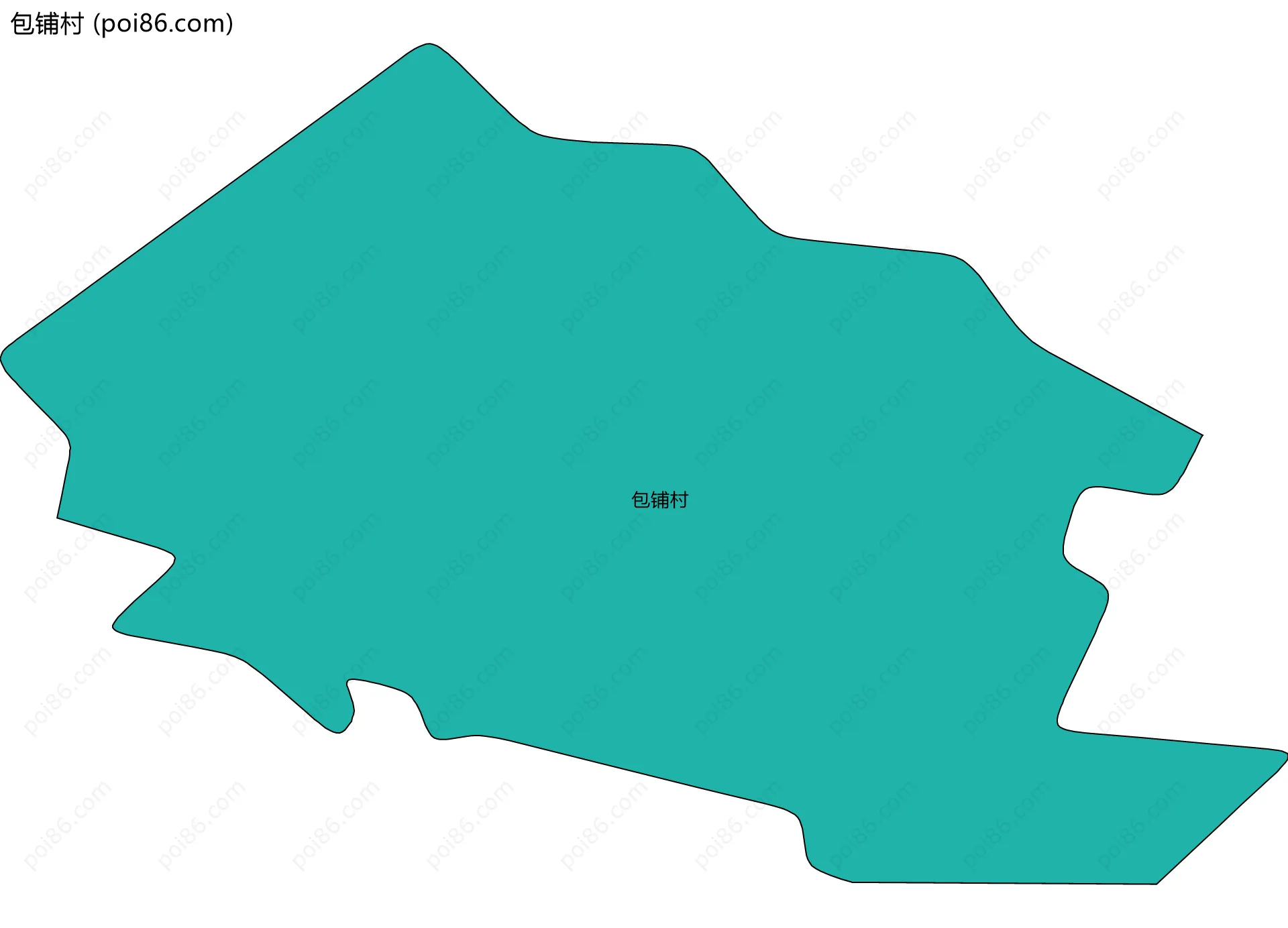 包铺村边界地图