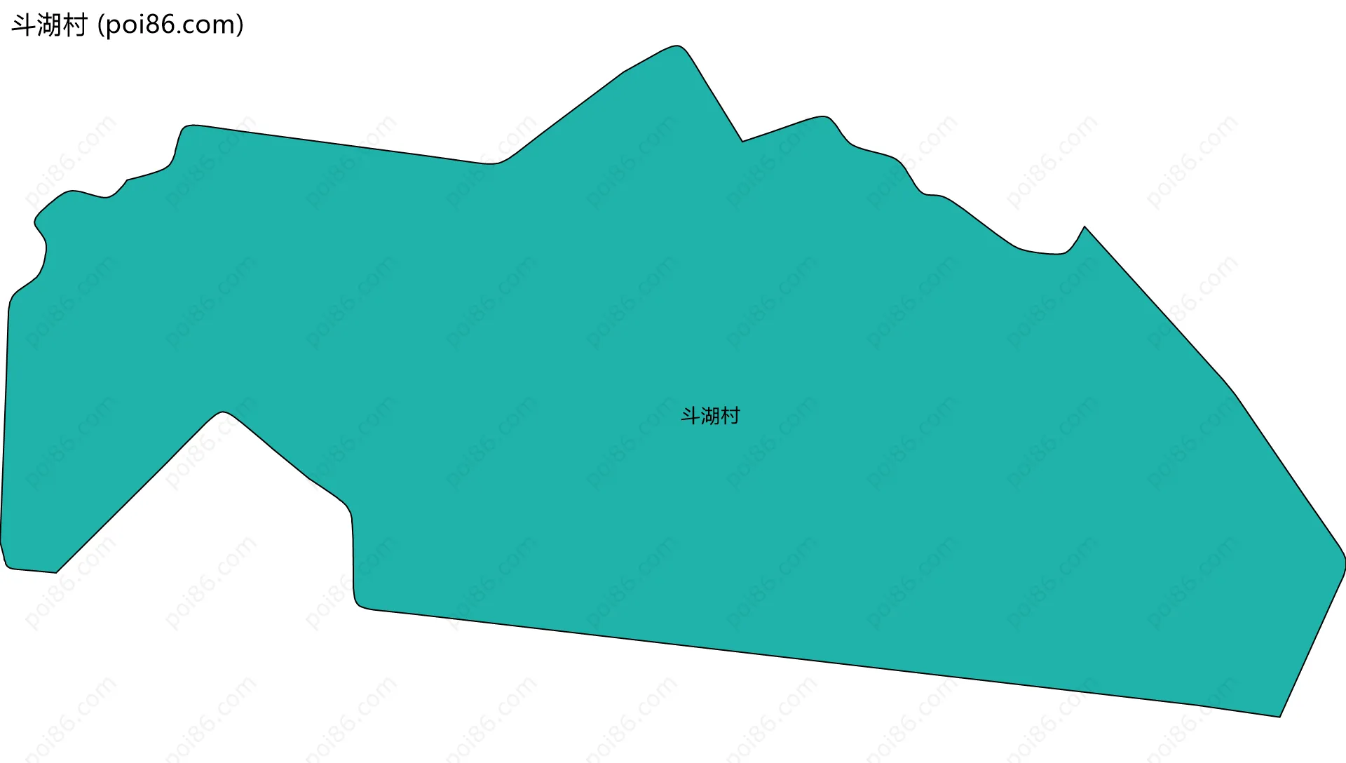 斗湖村边界地图