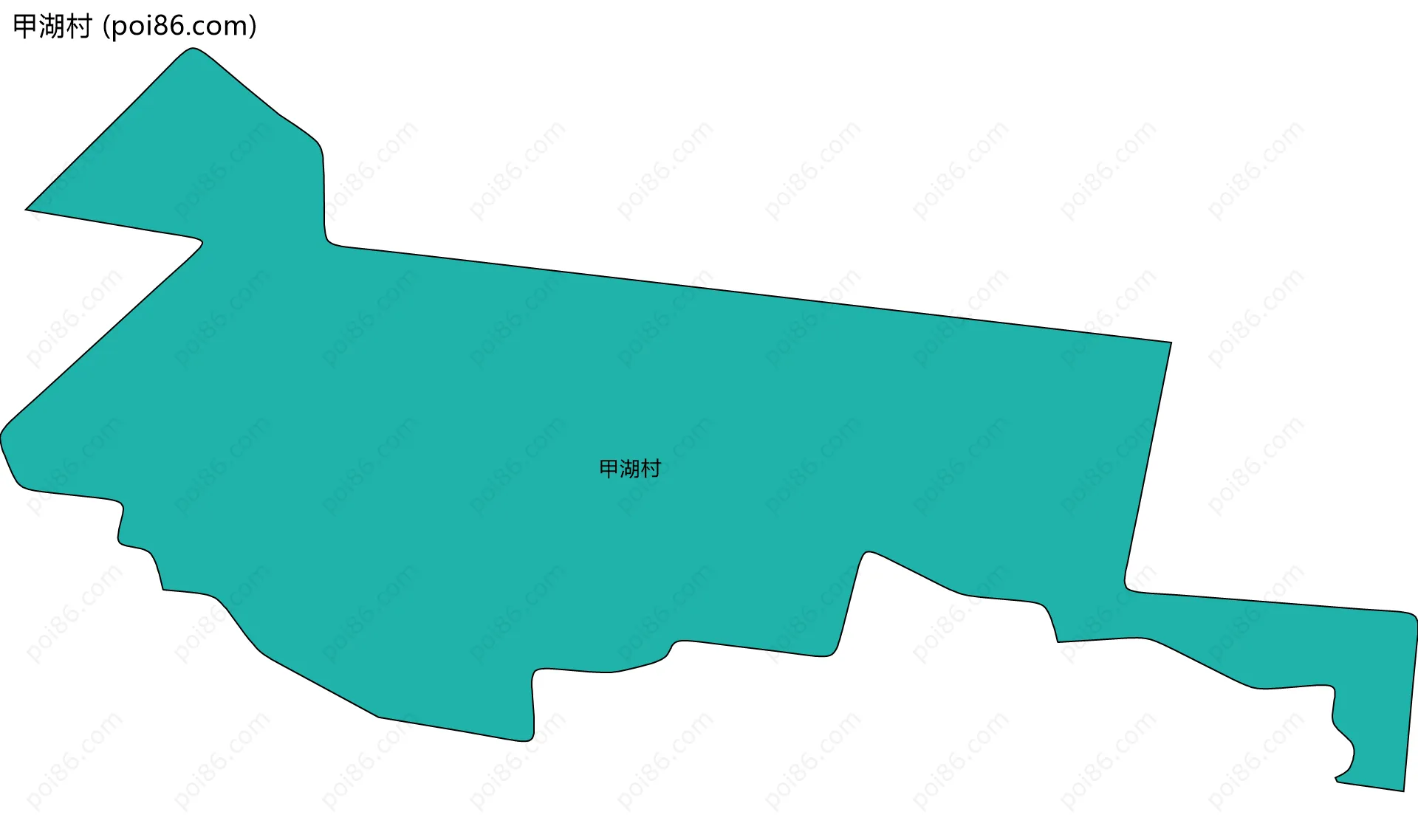 甲湖村边界地图