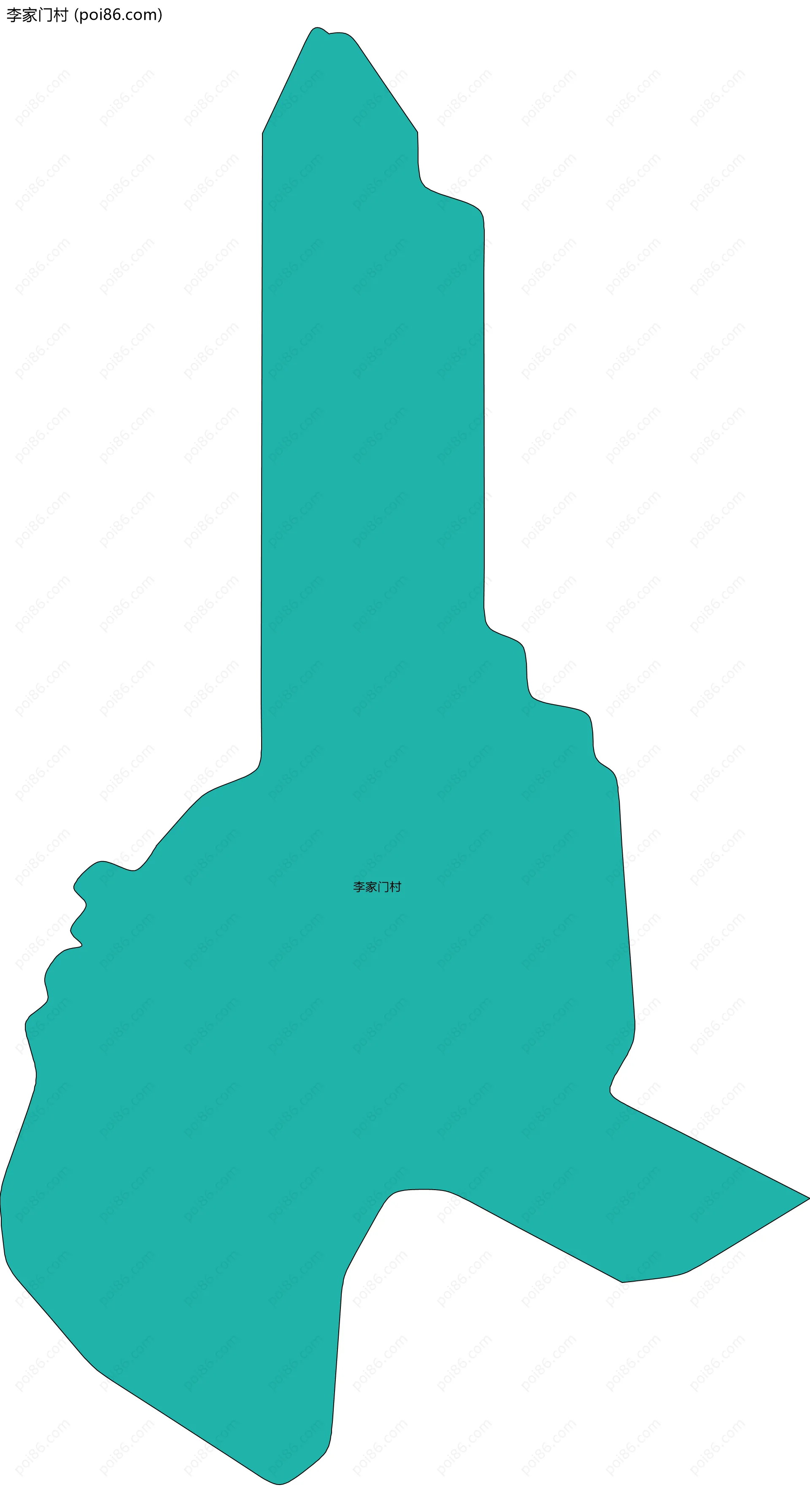 李家门村边界地图