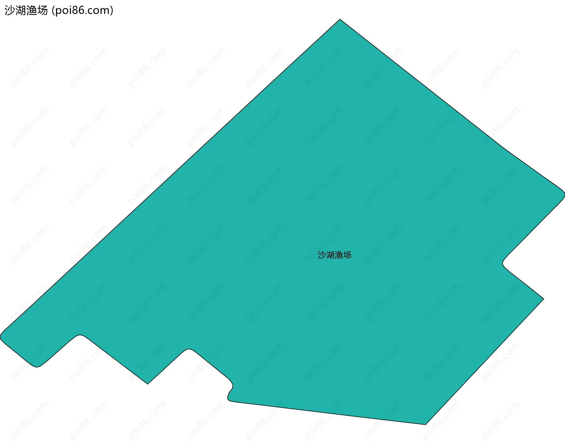 沙湖渔场边界地图