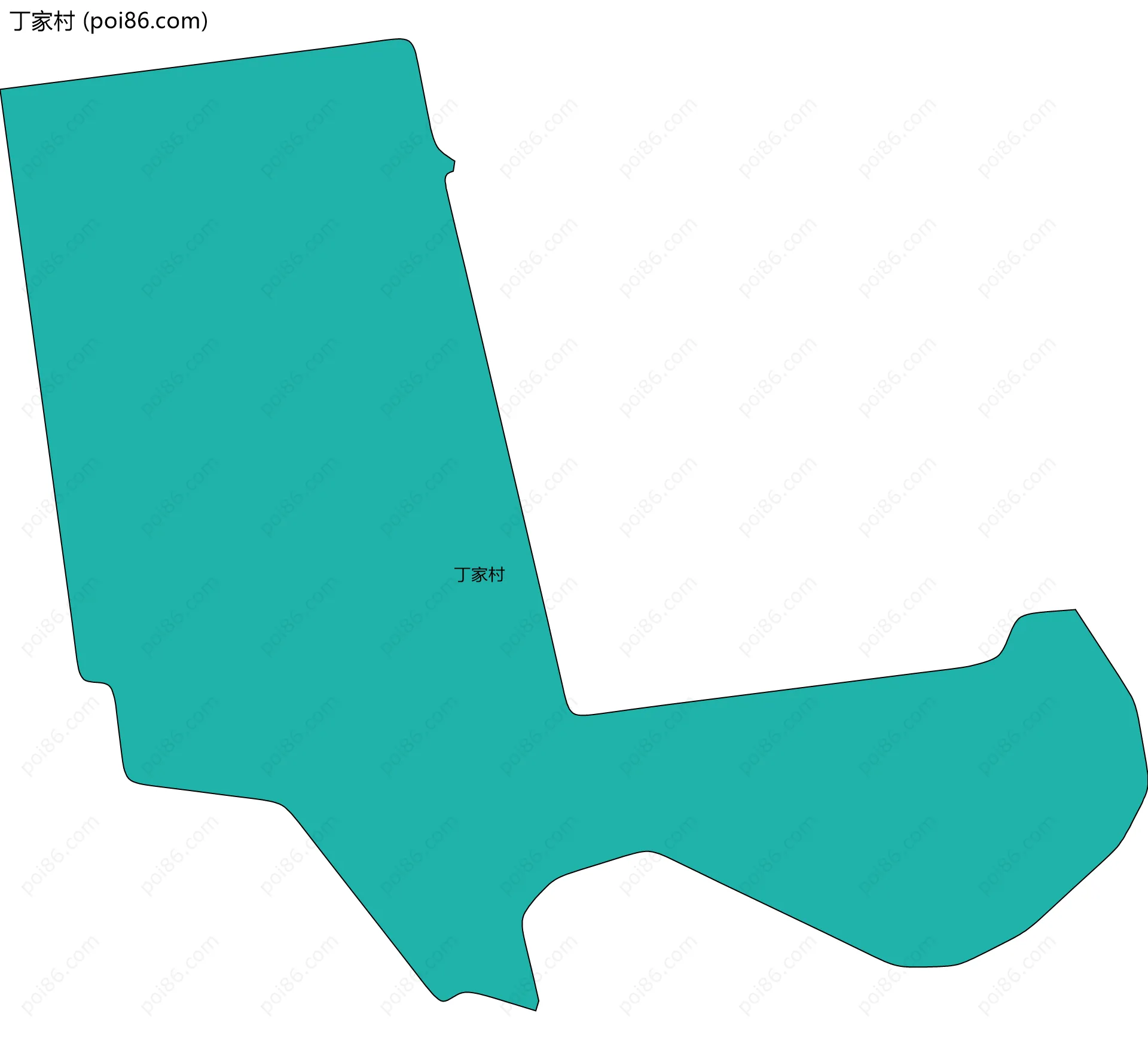 丁家村边界地图