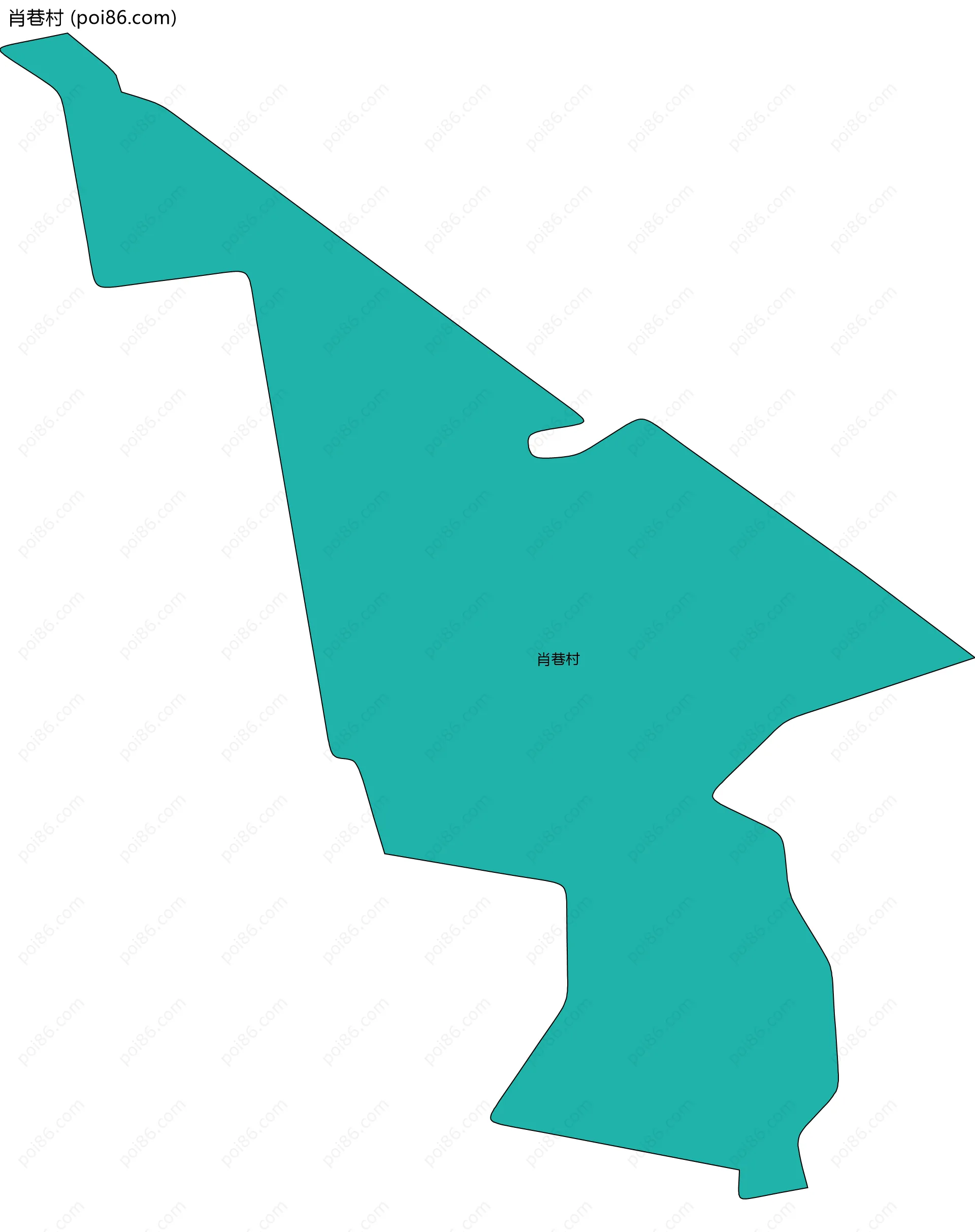 肖巷村边界地图