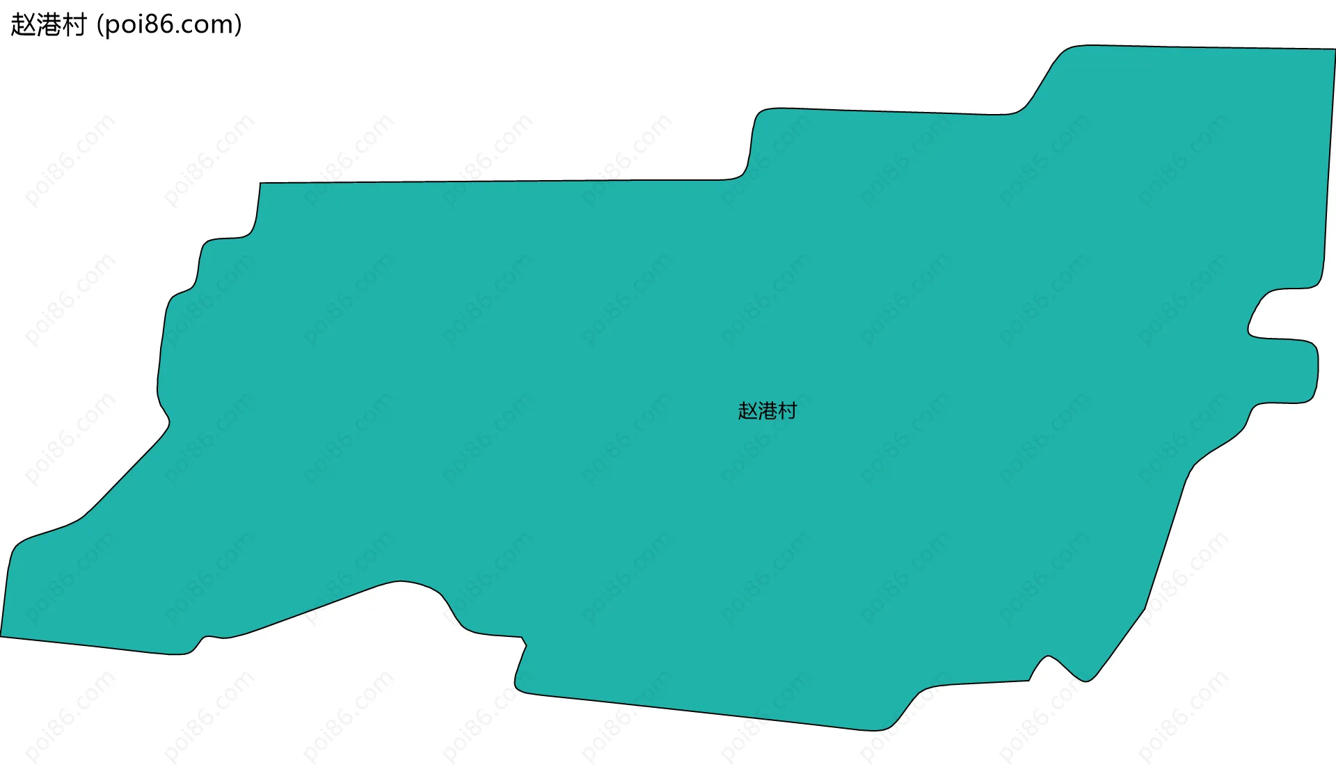 赵港村边界地图