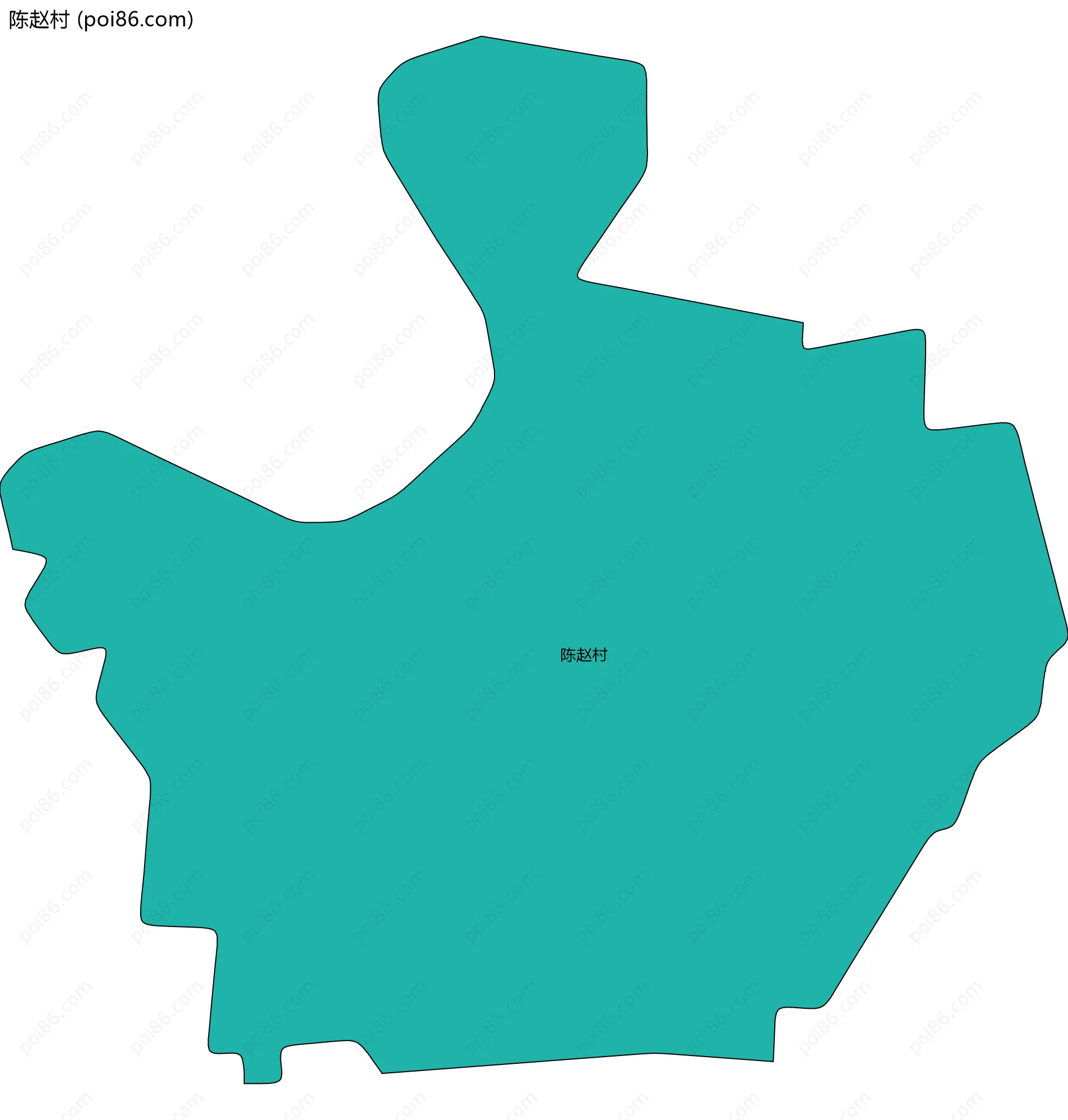 陈赵村边界地图