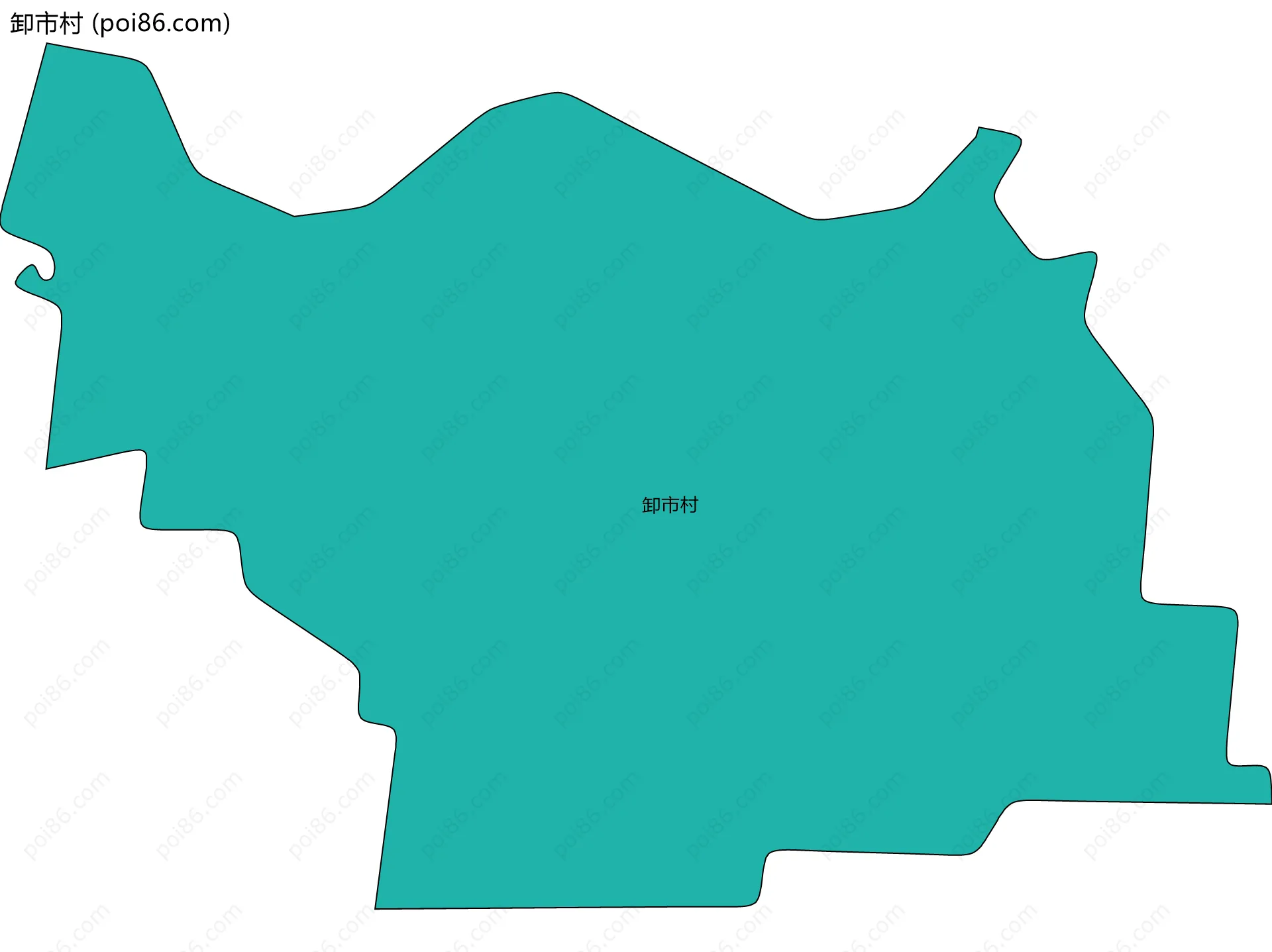 卸市村边界地图