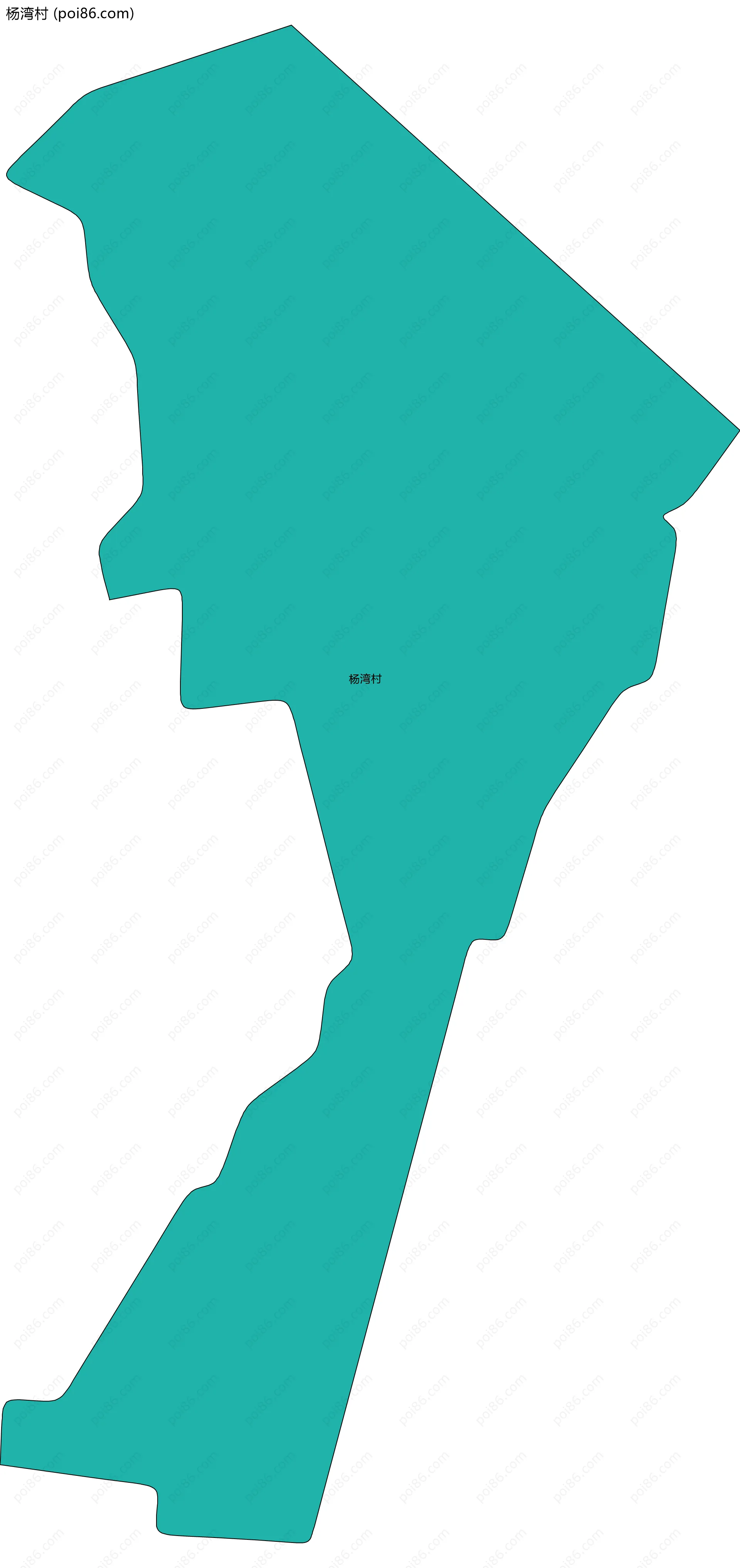 杨湾村边界地图