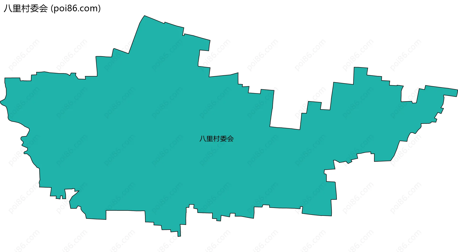 八里村委会边界地图