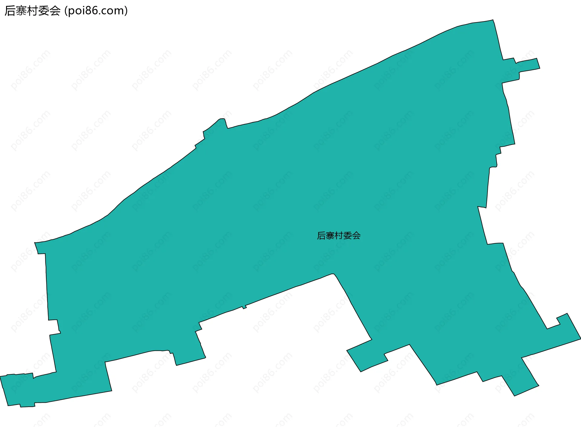 后寨村委会边界地图