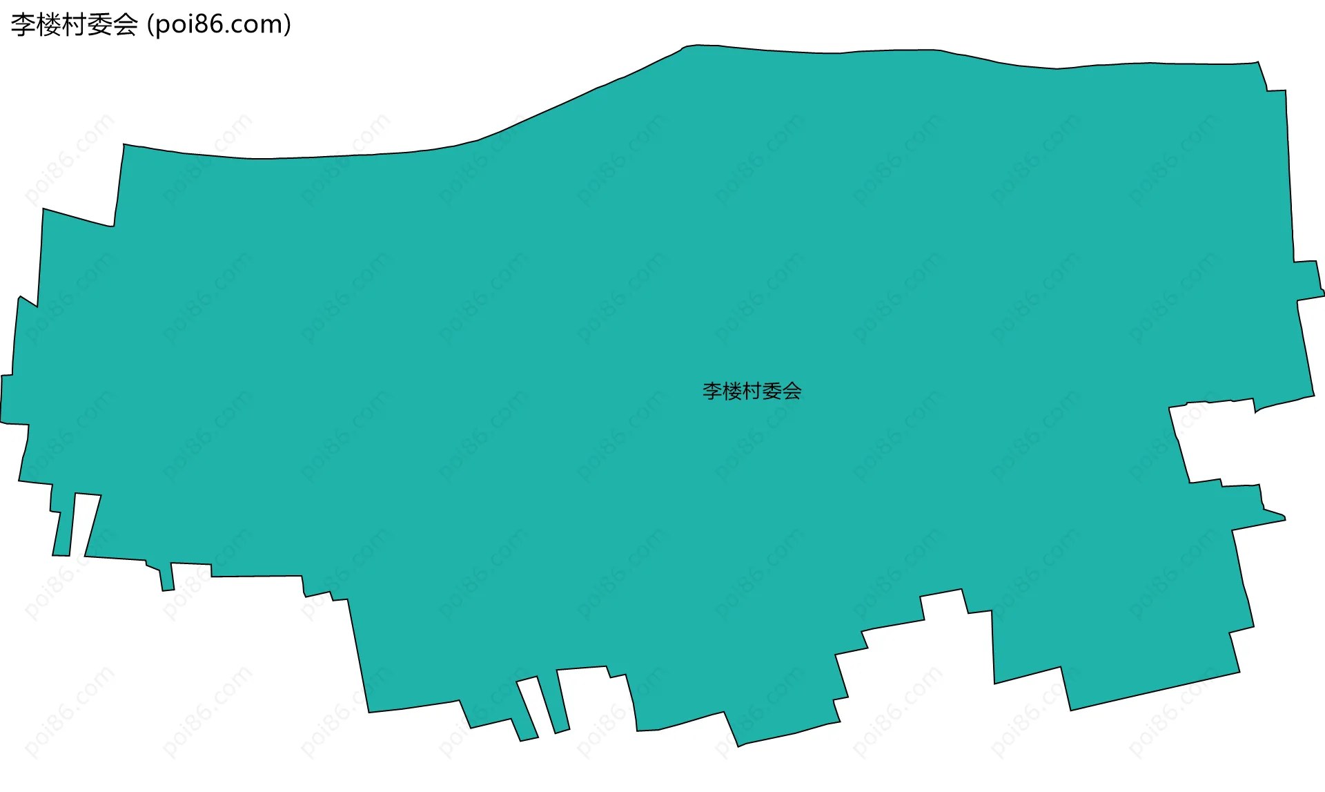 李楼村委会边界地图