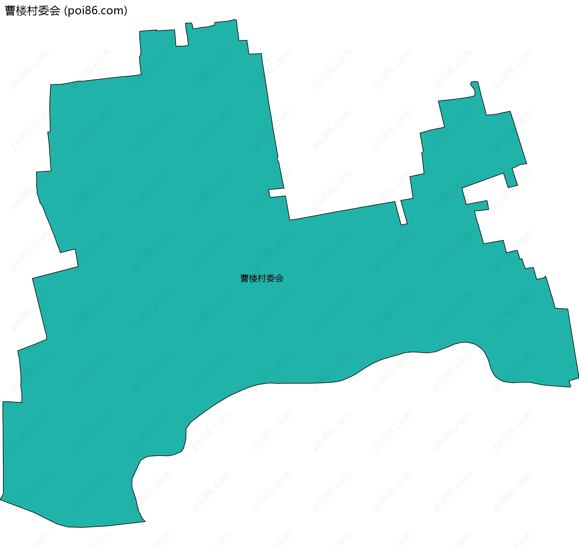 曹楼村委会边界地图