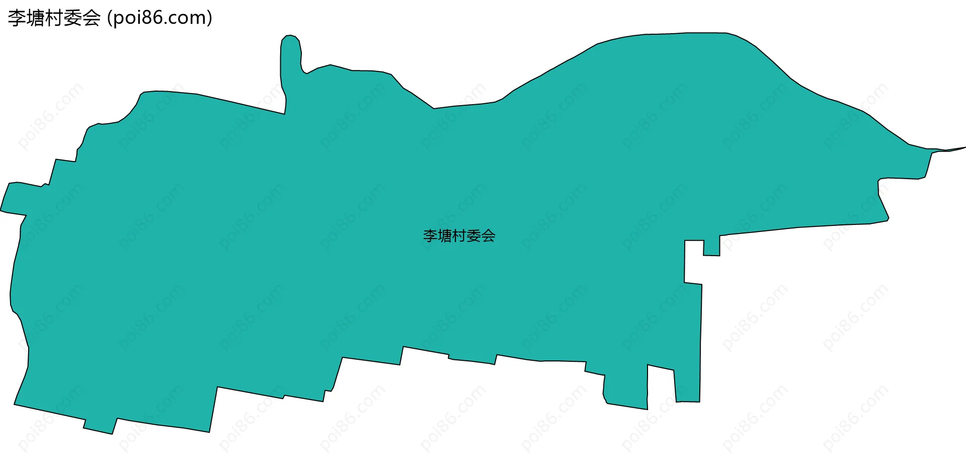李塘村委会边界地图