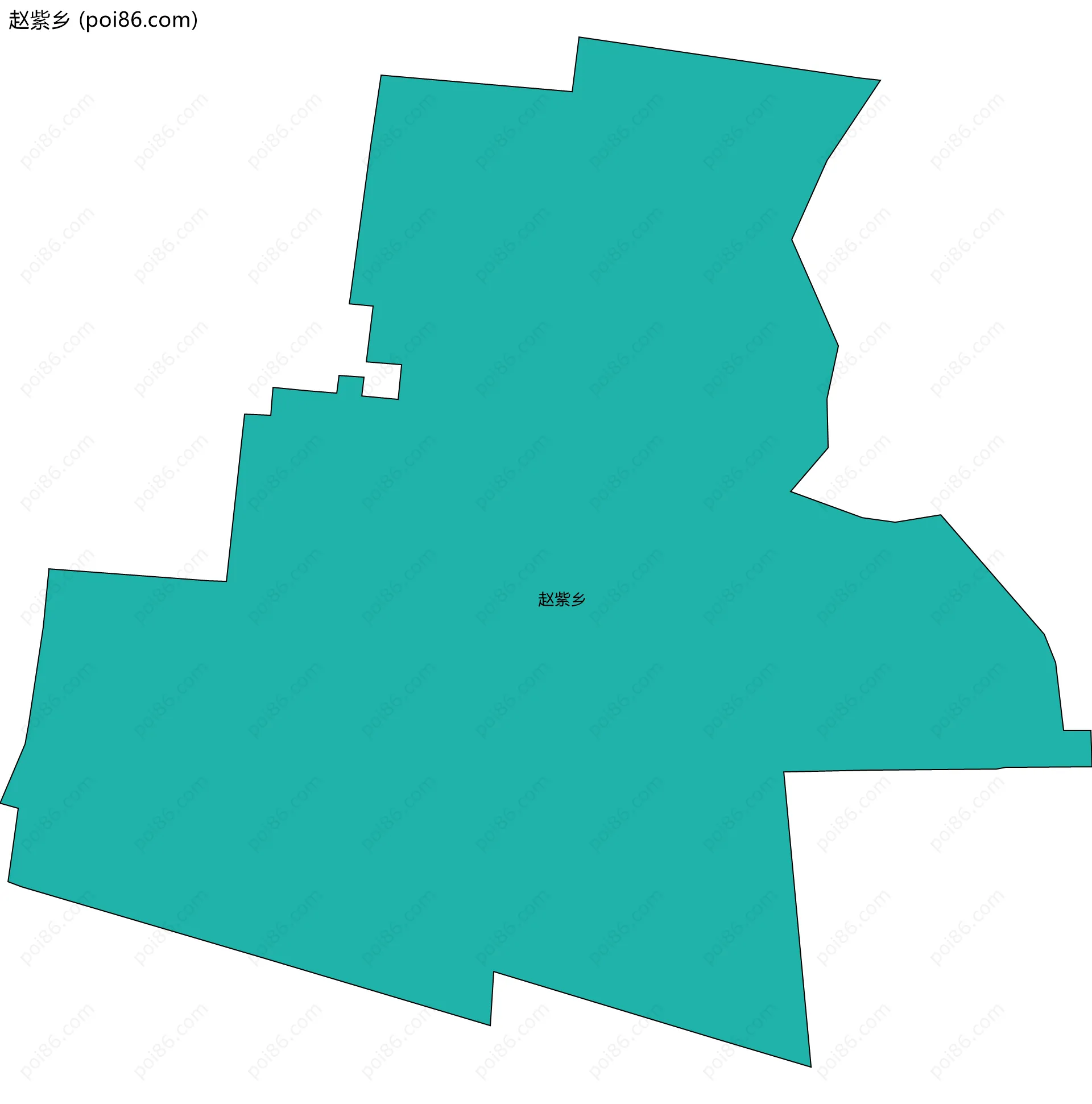 赵紫乡边界地图