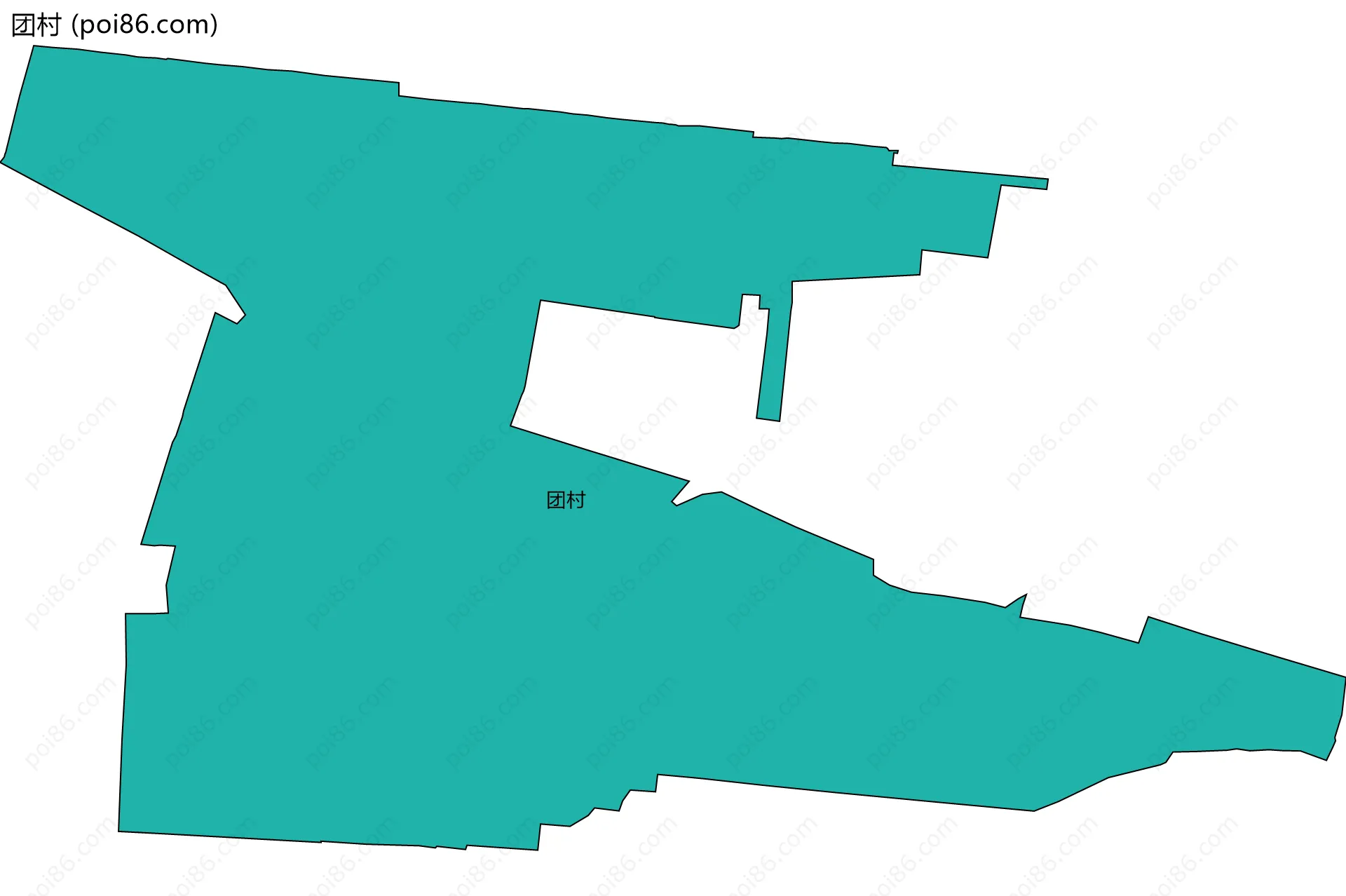 团村边界地图