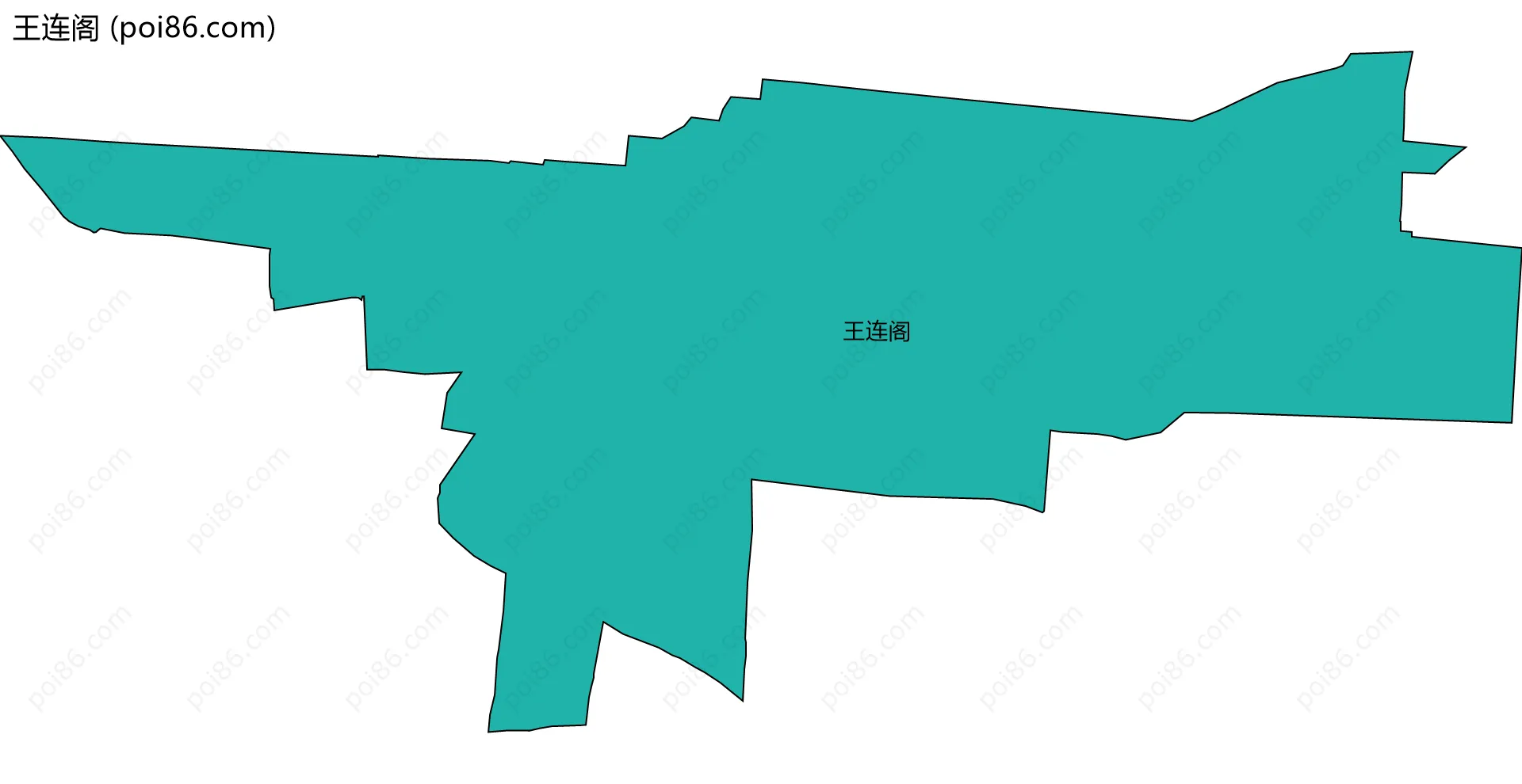 王连阁边界地图