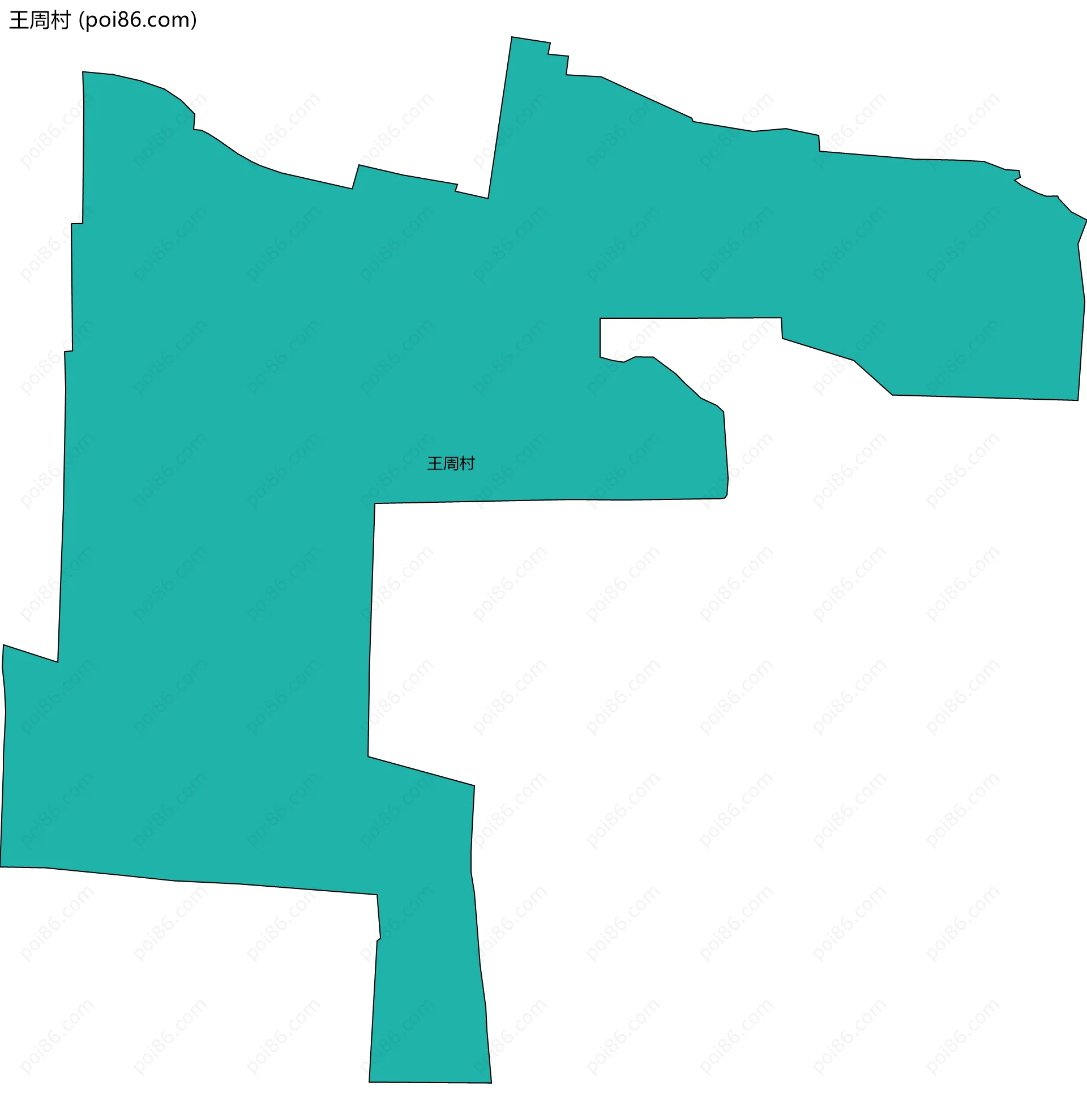 王周村边界地图