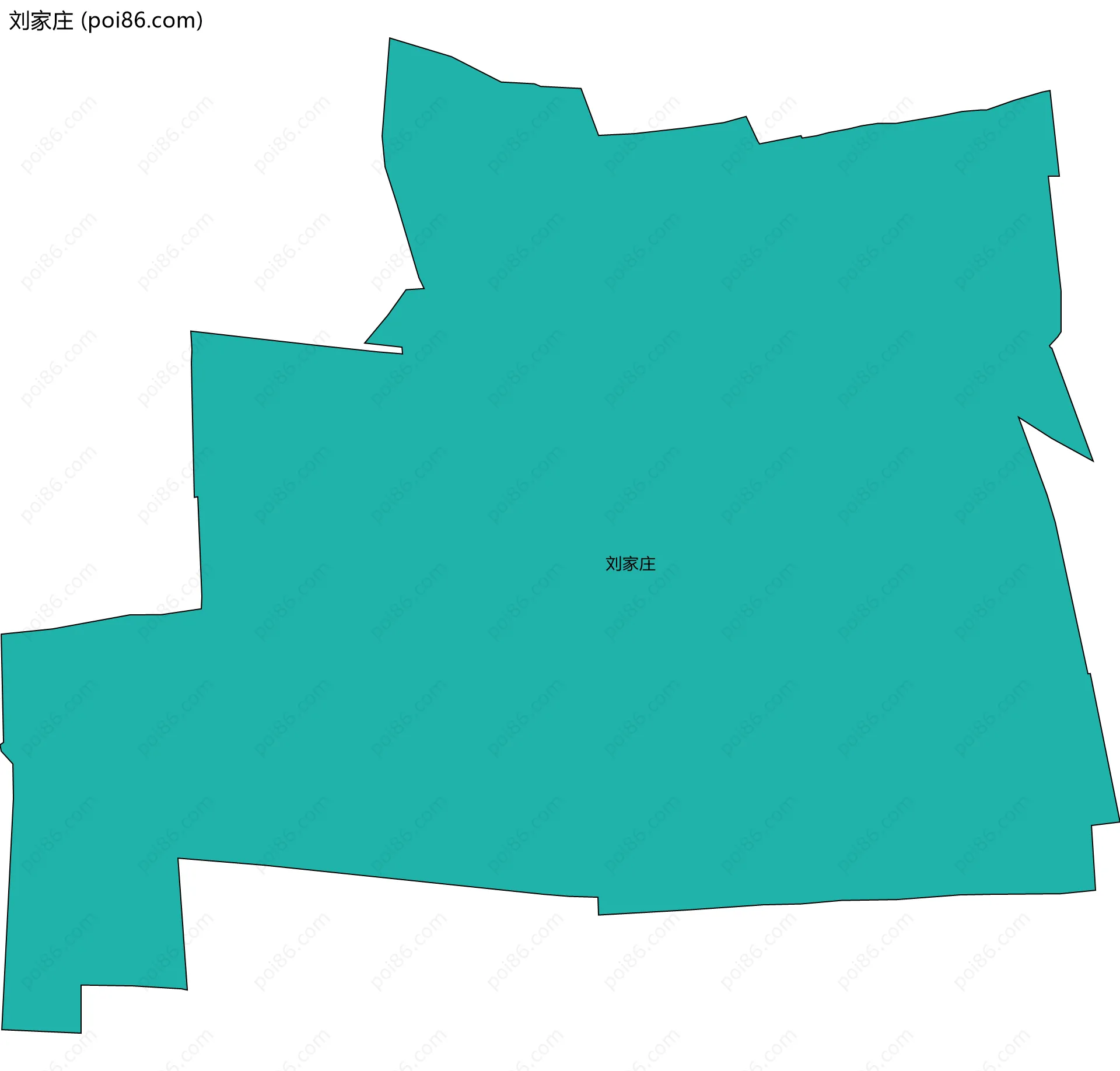 刘家庄边界地图