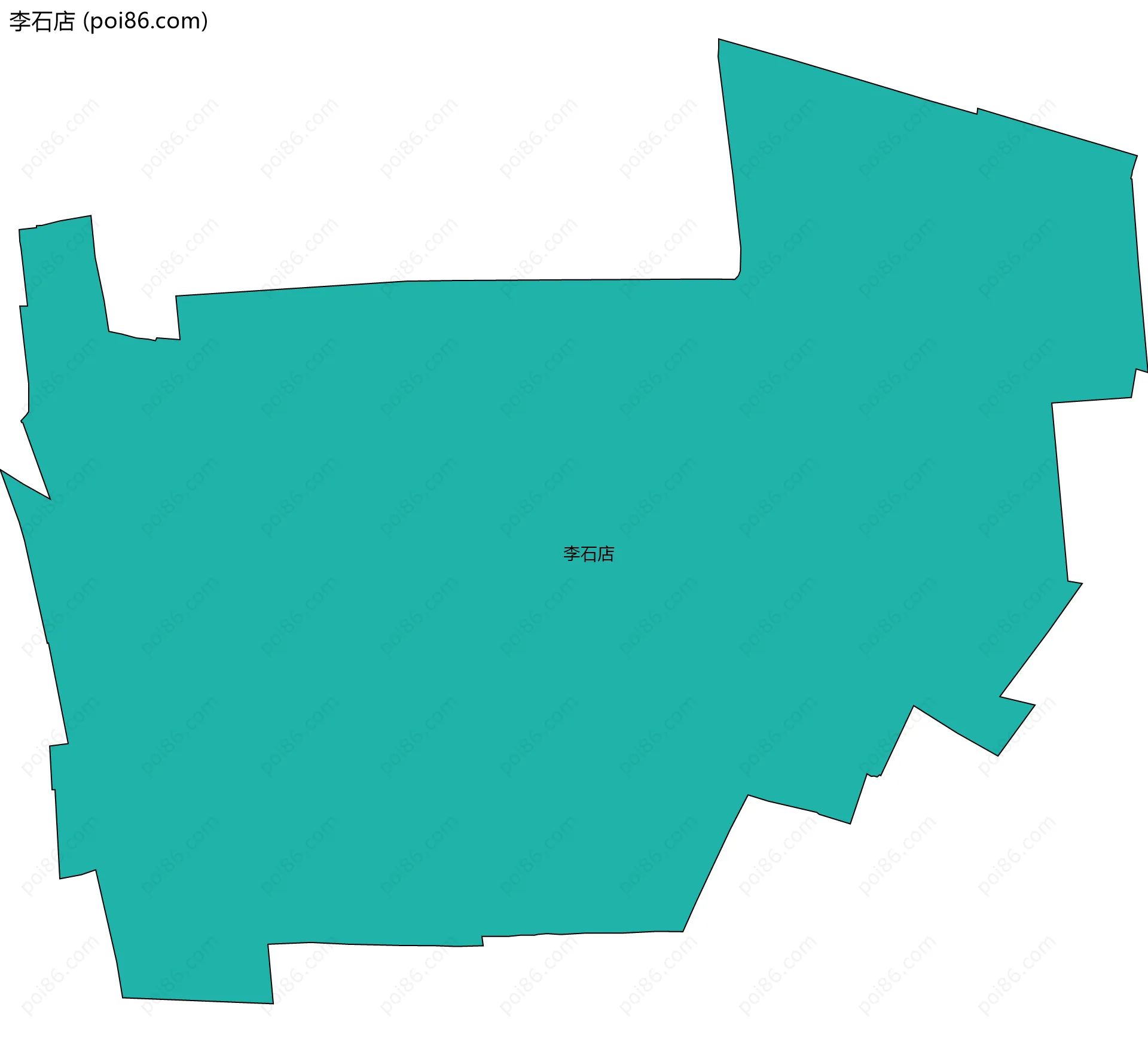 李石店边界地图