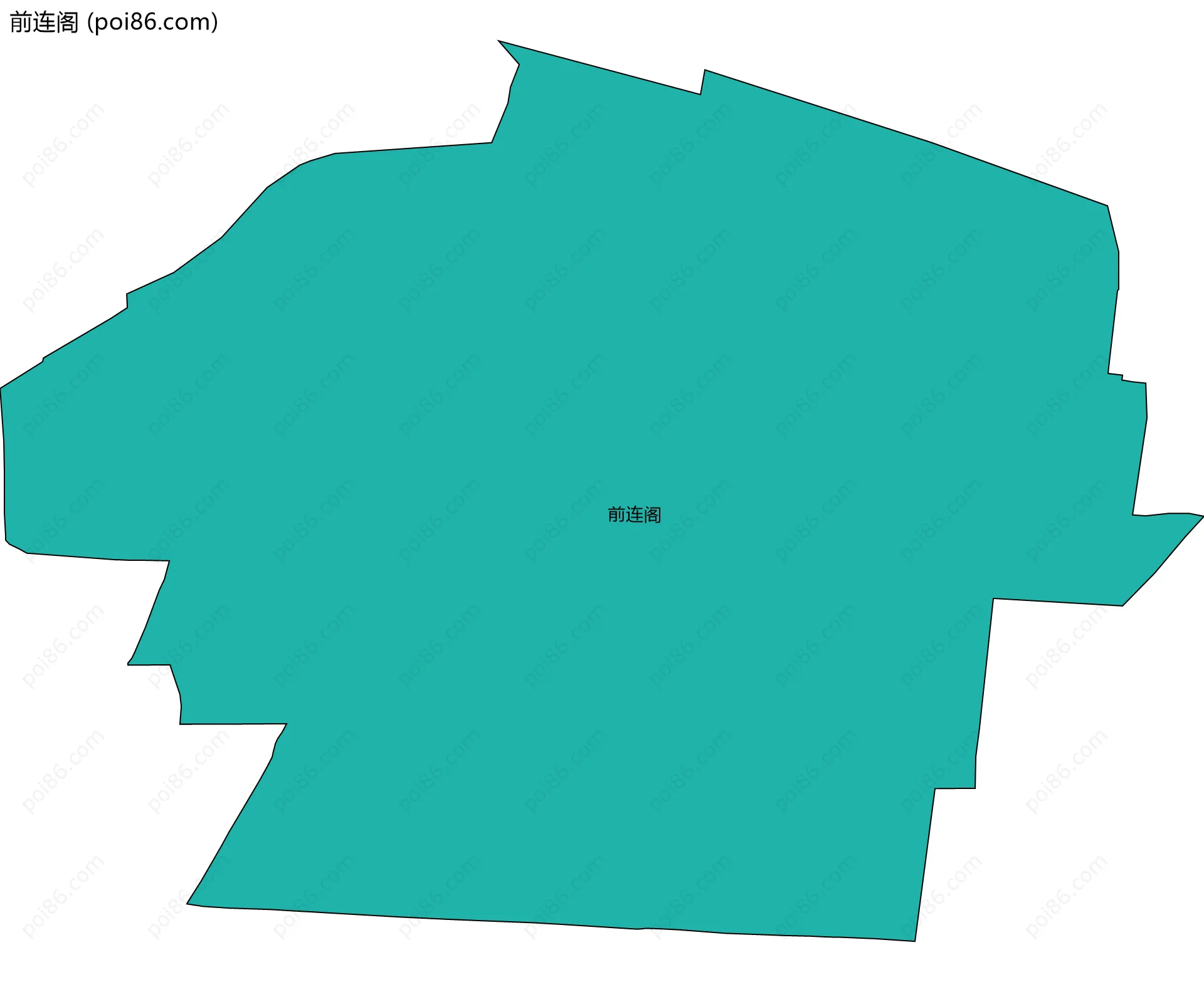 前连阁边界地图