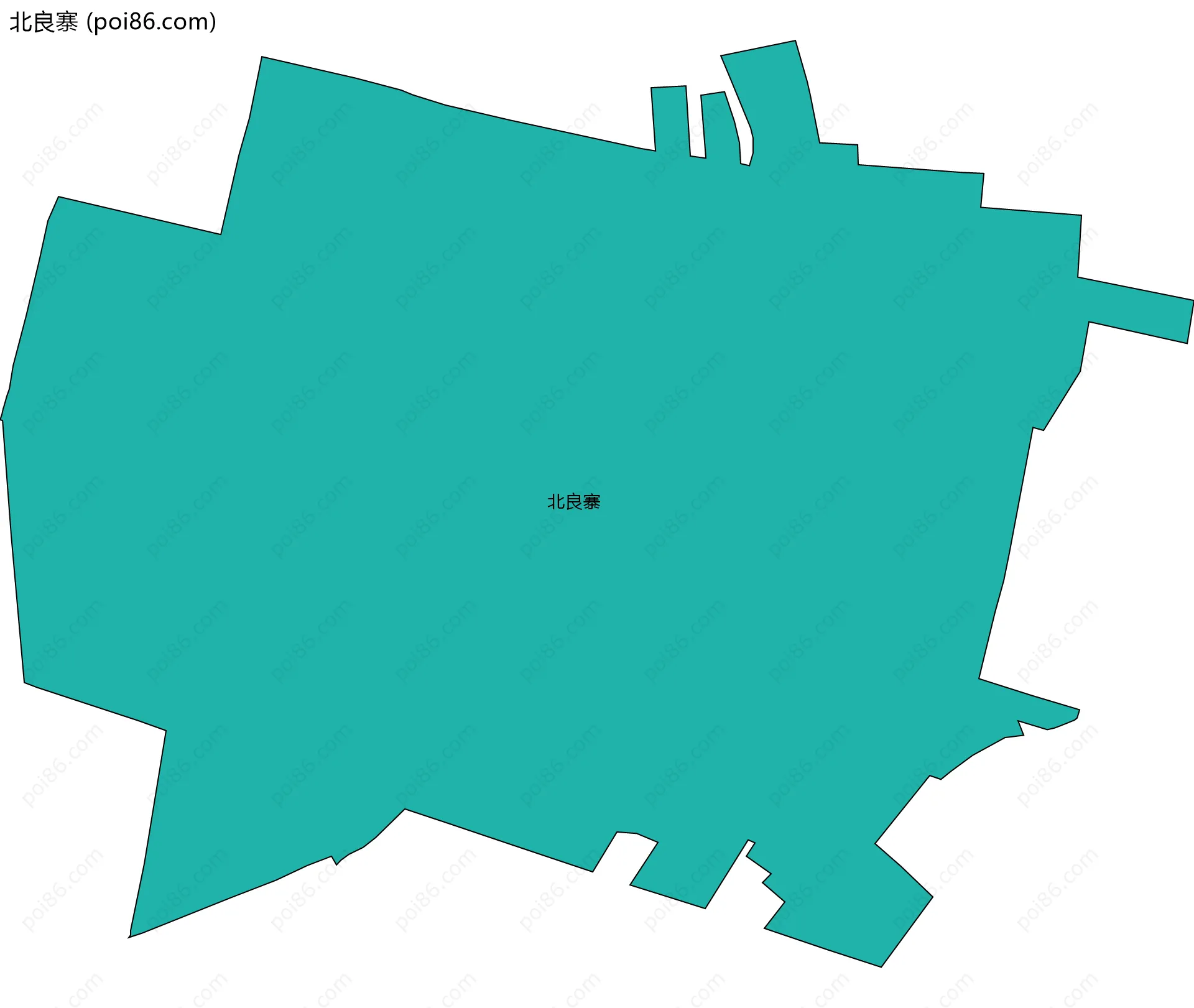 北良寨边界地图