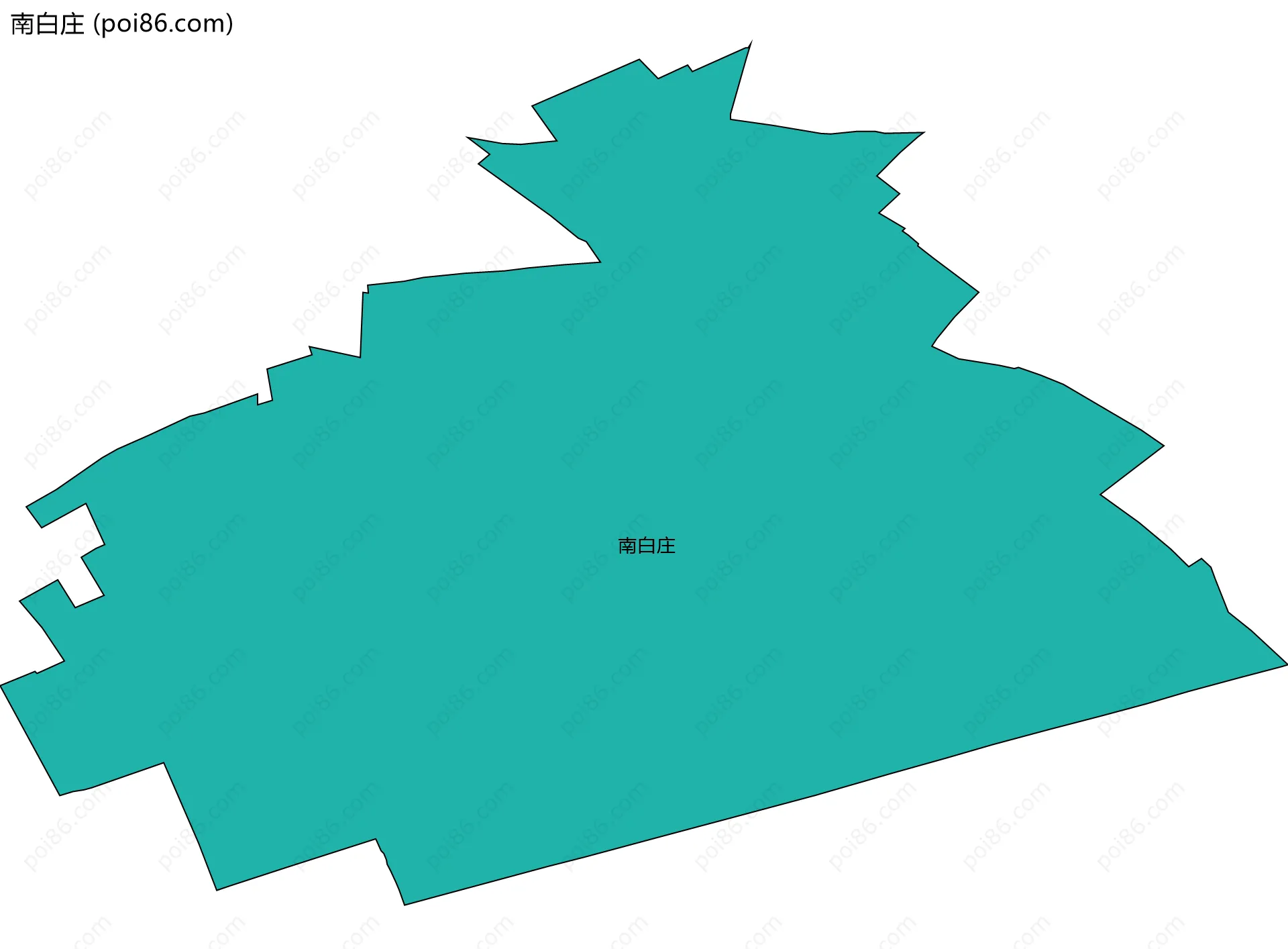 南白庄边界地图