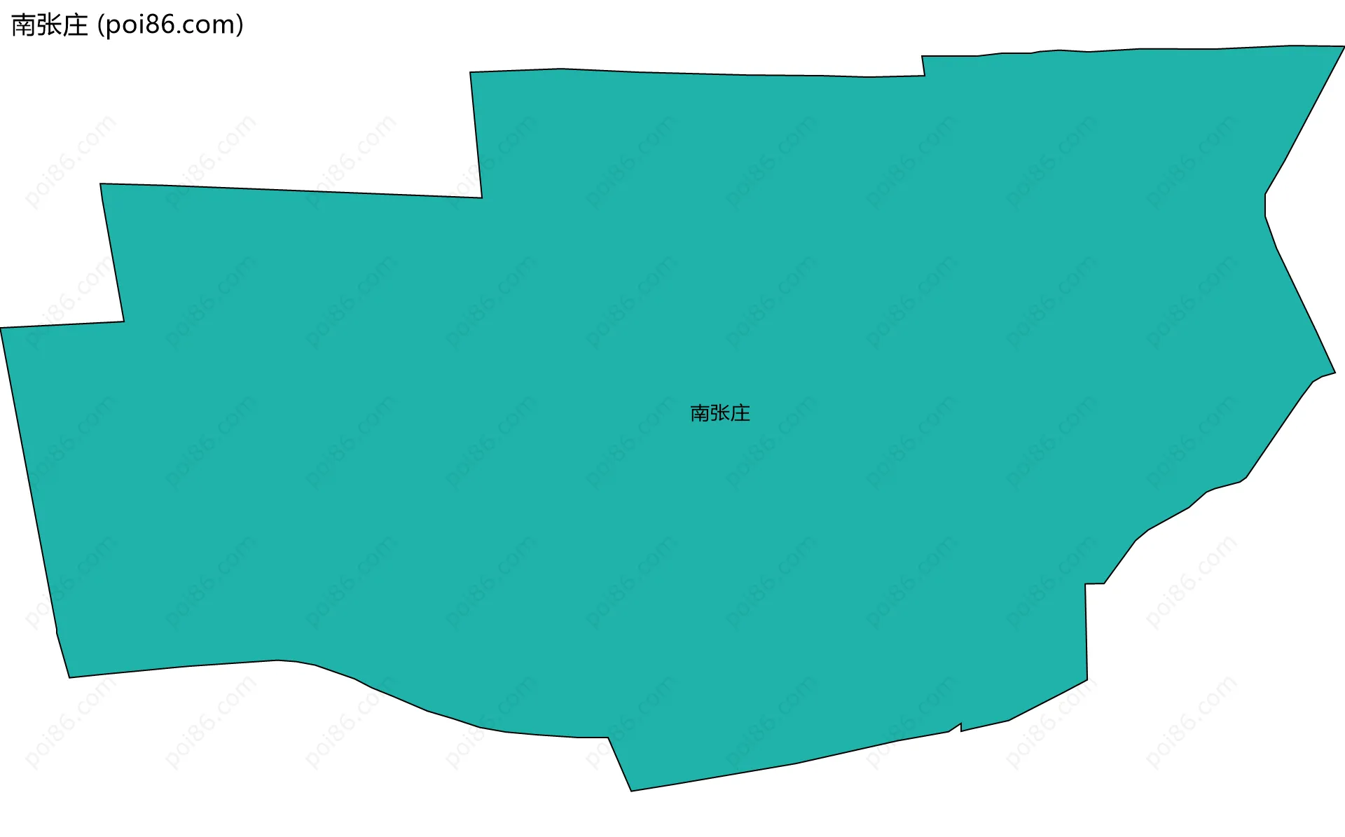 南张庄边界地图