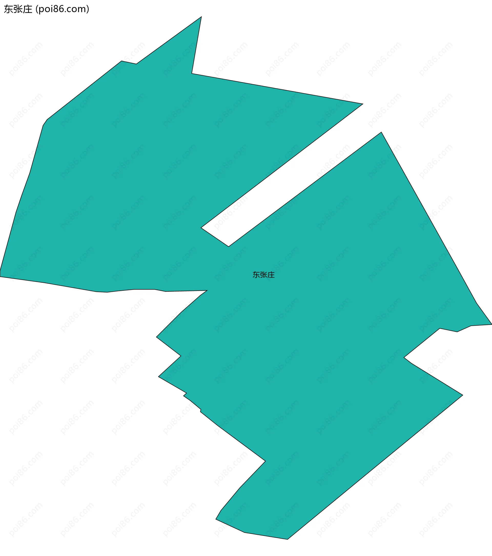 东张庄边界地图