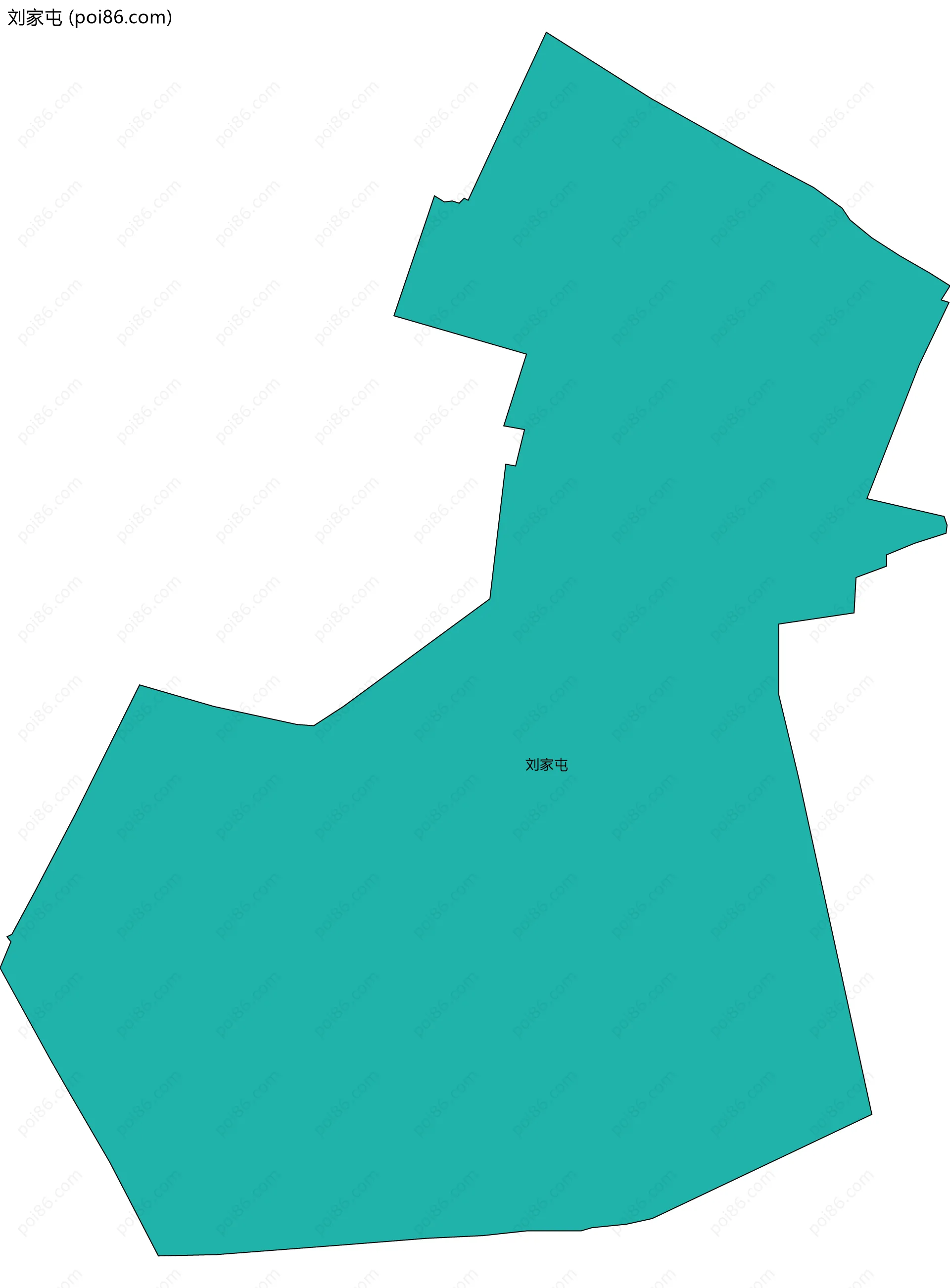 刘家屯边界地图