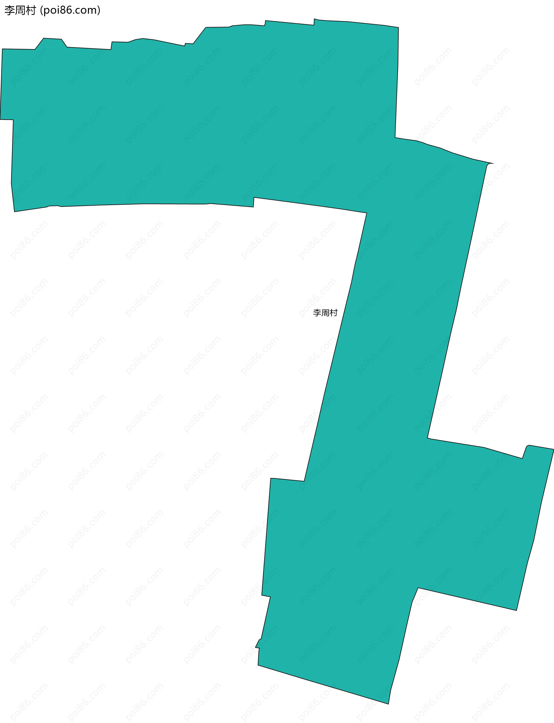 李周村边界地图