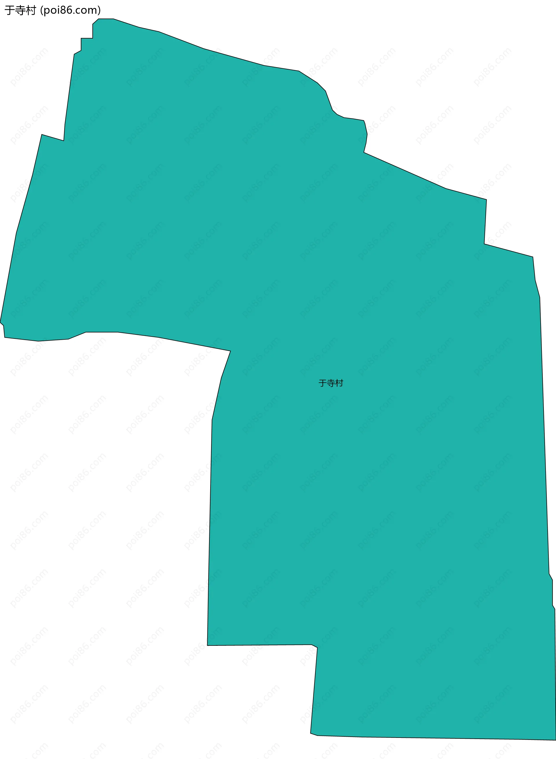 于寺村边界地图