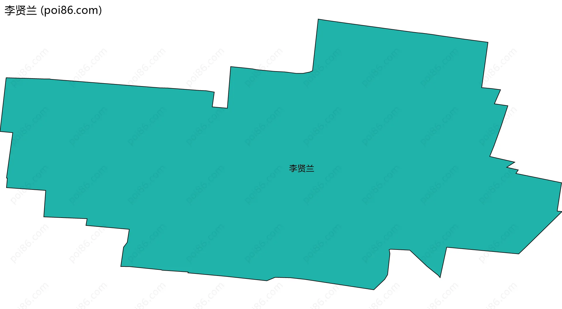 李贤兰边界地图