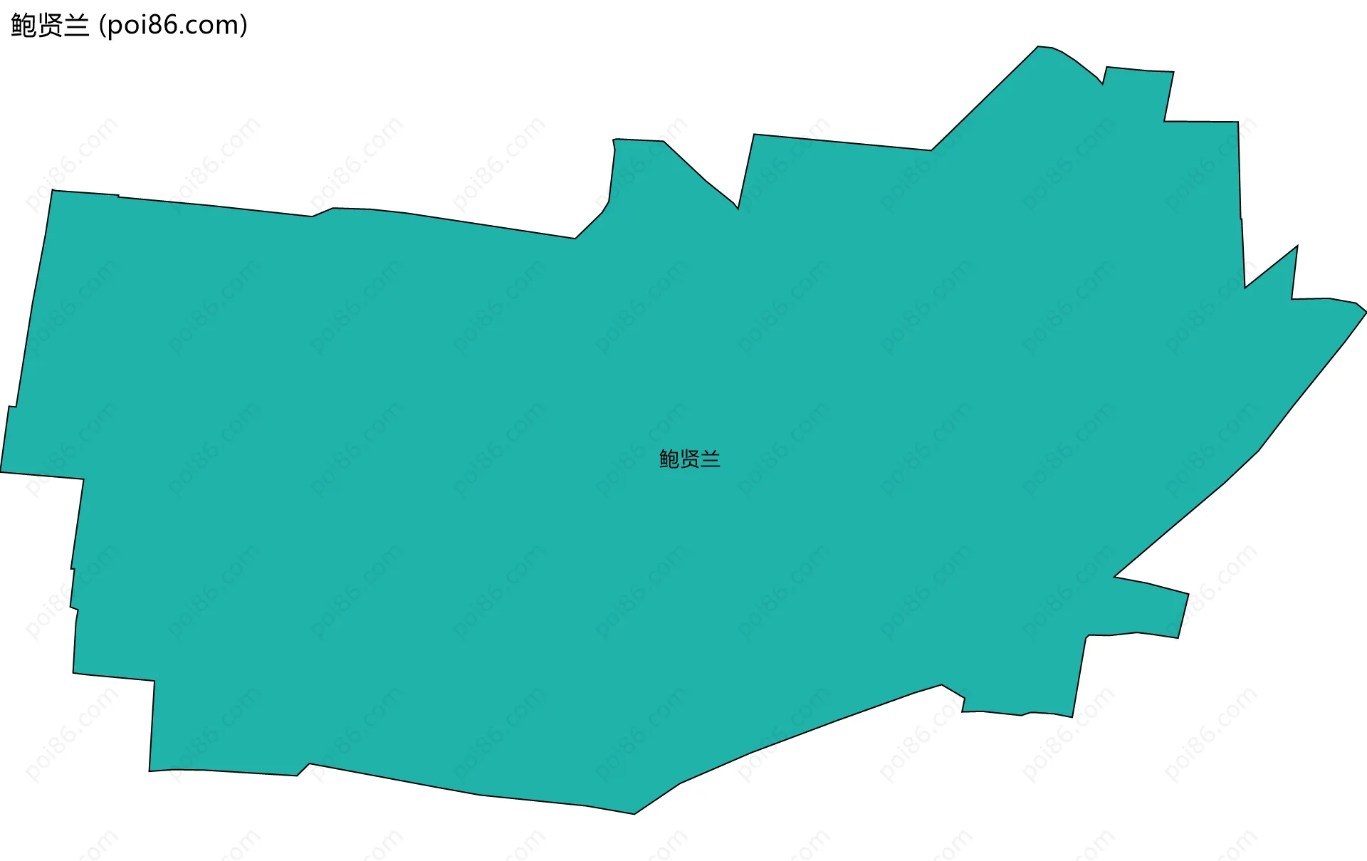 鲍贤兰边界地图