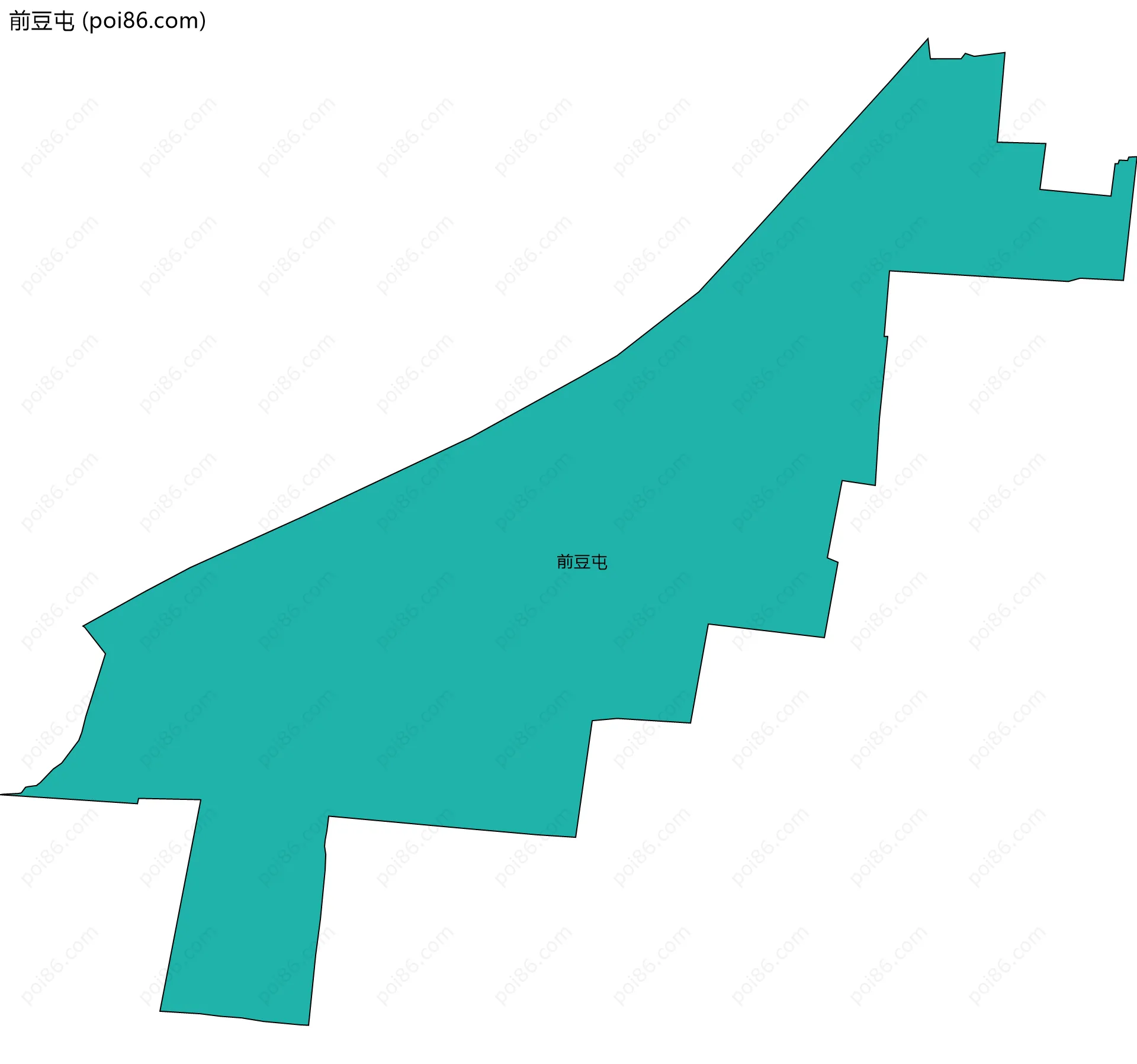 前豆屯边界地图