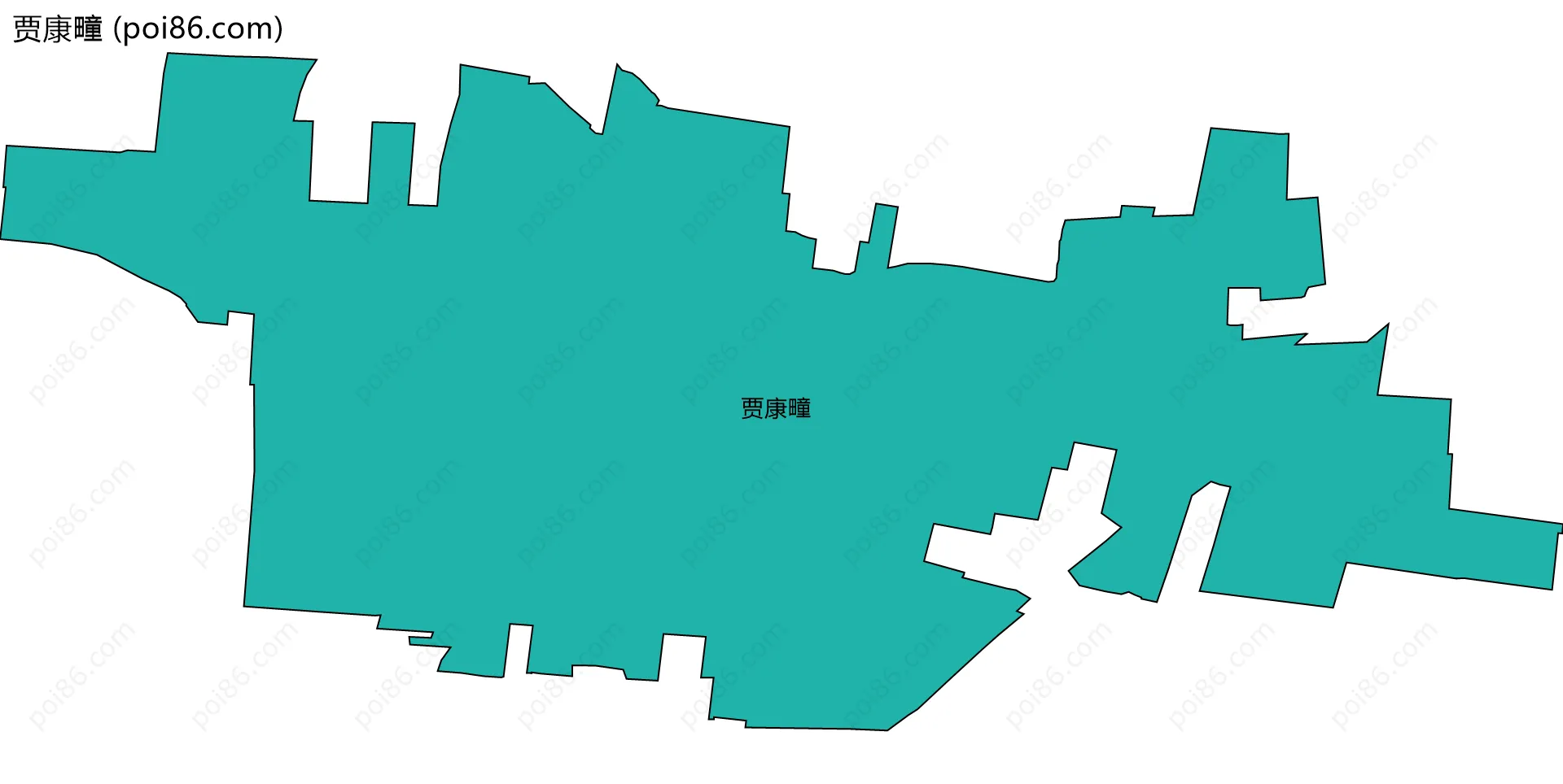 贾康疃边界地图