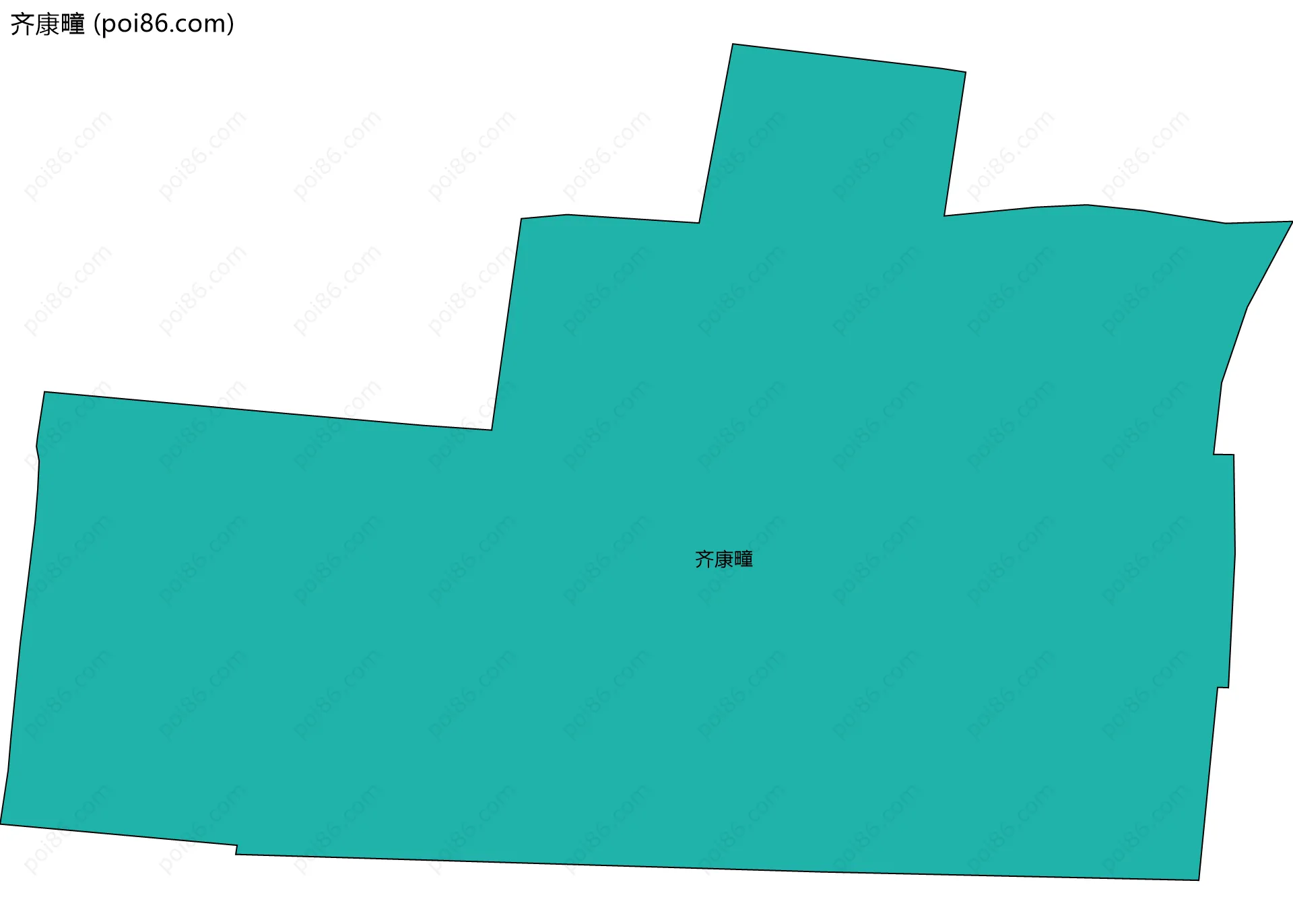 齐康疃边界地图