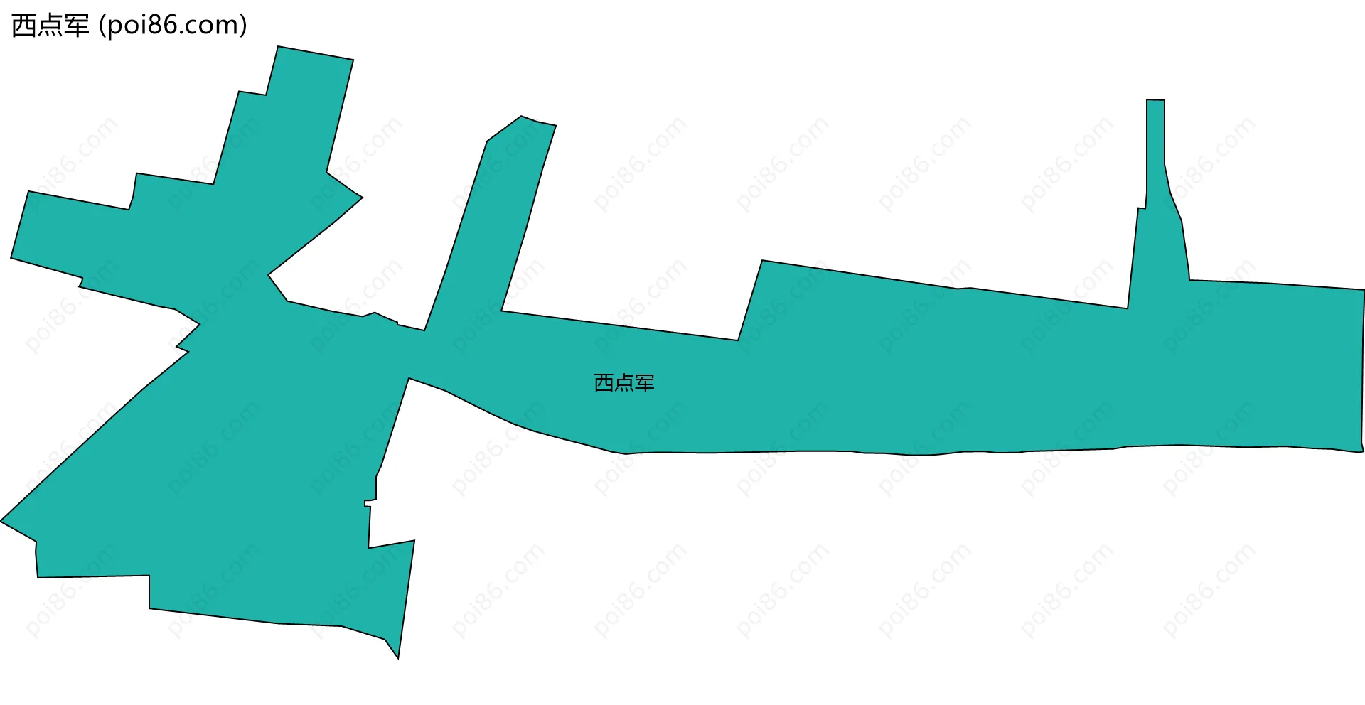 西点军边界地图