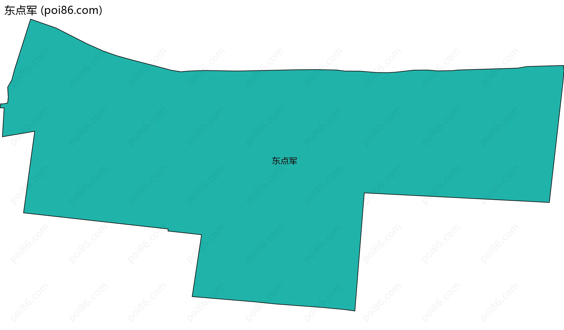 东点军边界地图