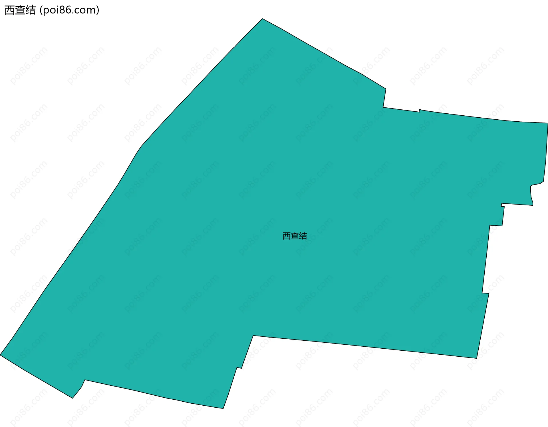 西查结边界地图