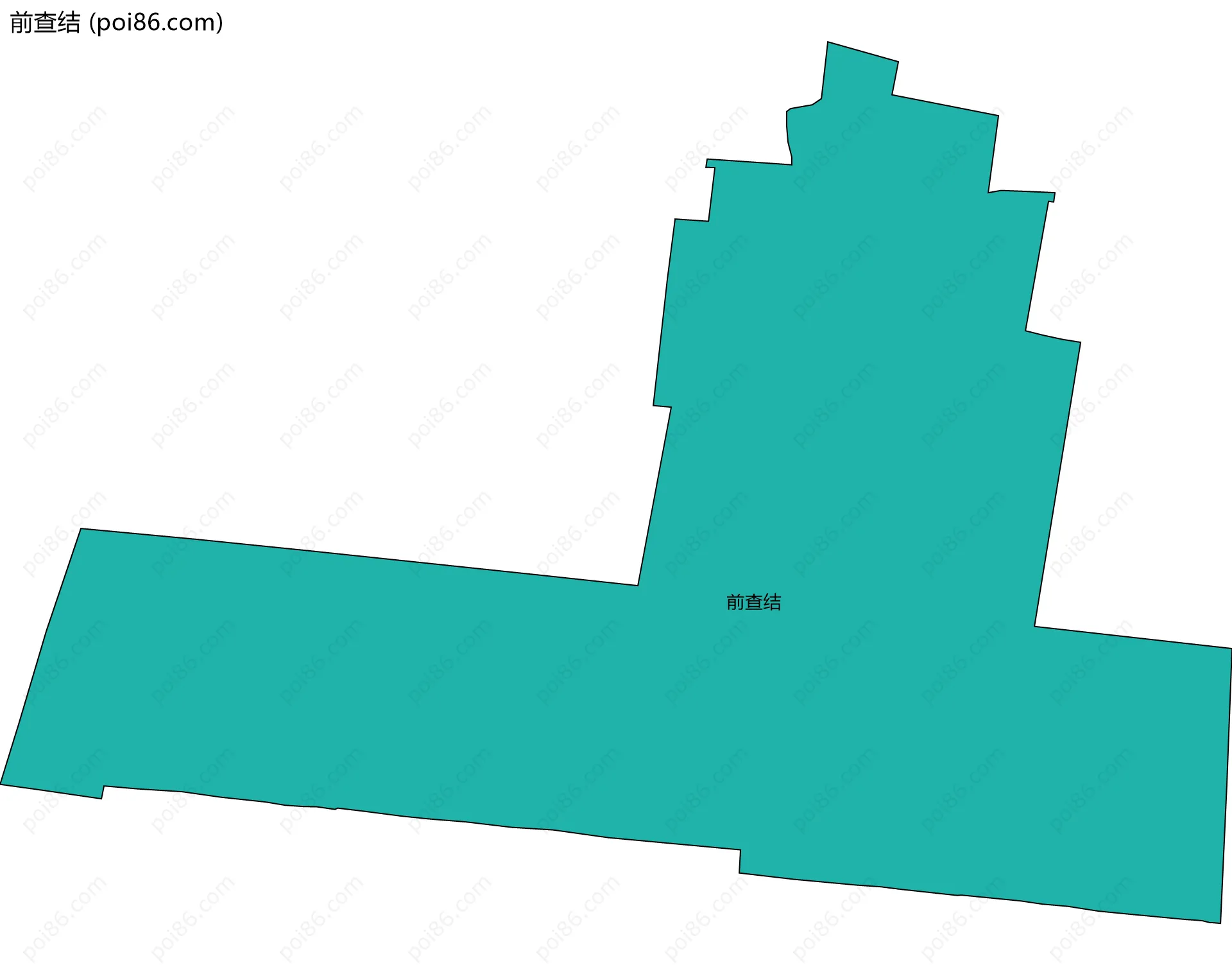 前查结边界地图