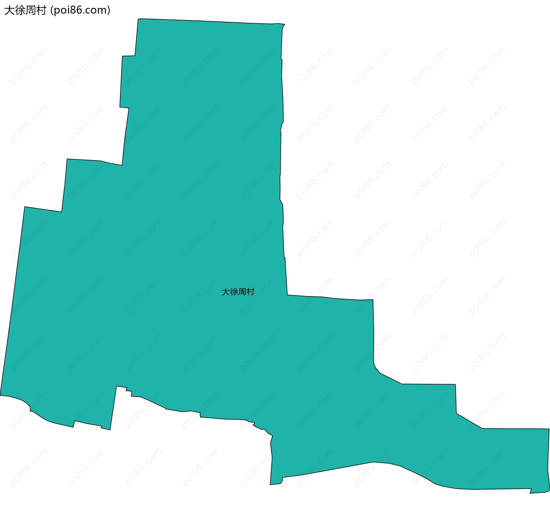 大徐周村边界地图