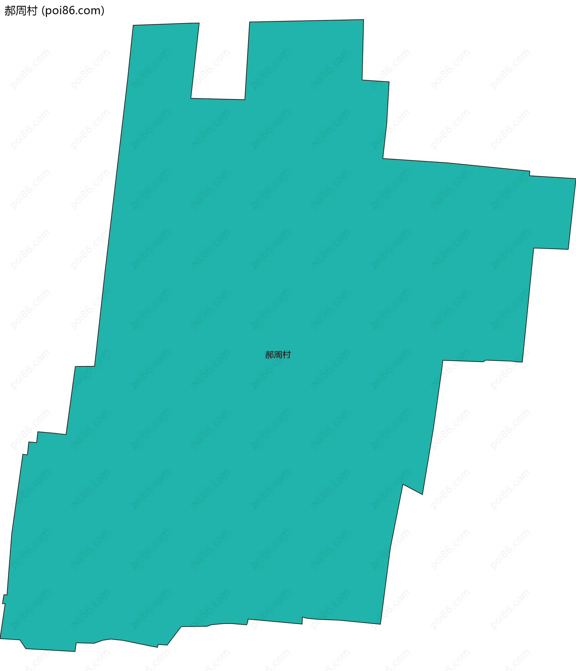 郝周村边界地图