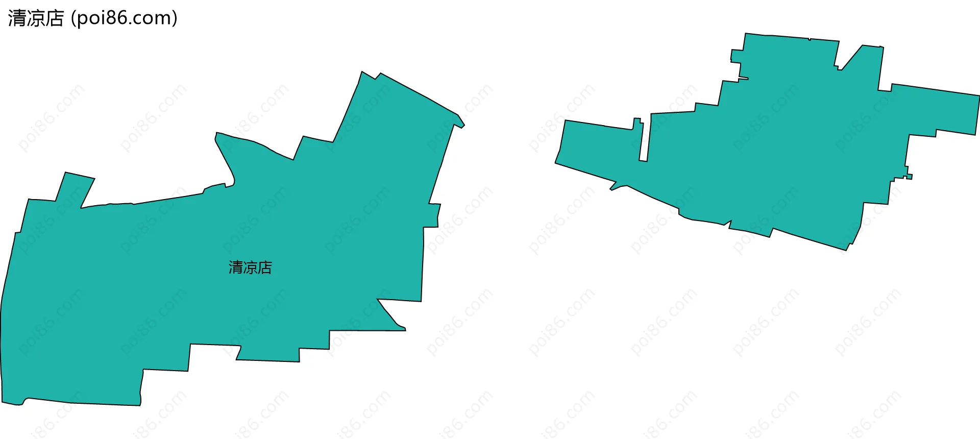 清凉店边界地图
