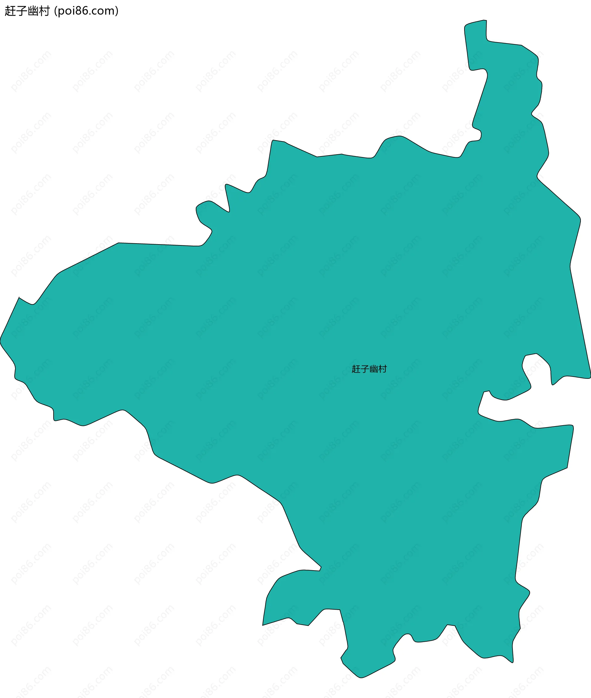 赶子幽村边界地图