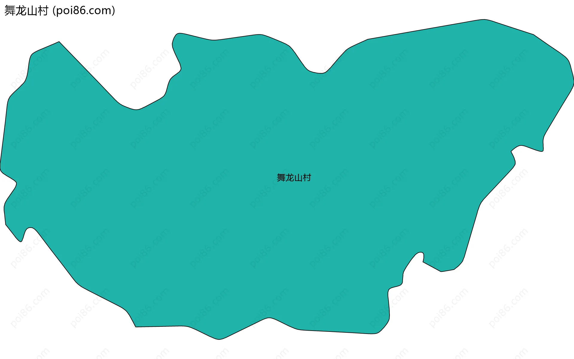 舞龙山村边界地图