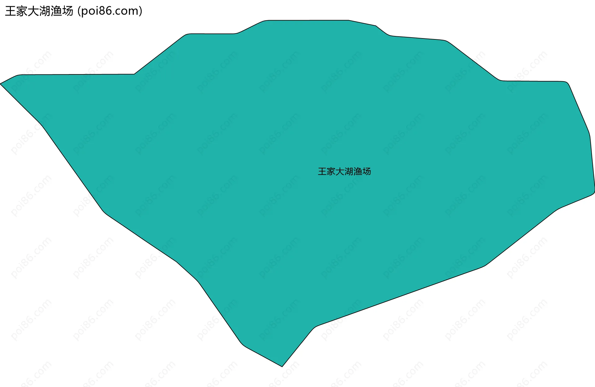 王家大湖渔场边界地图