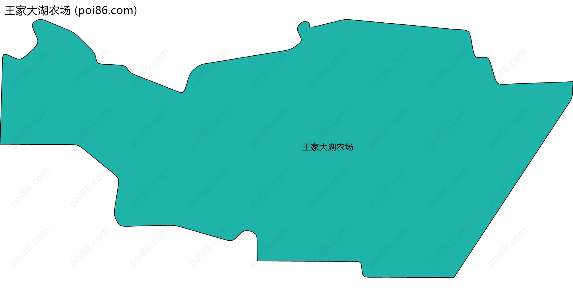 王家大湖农场边界地图