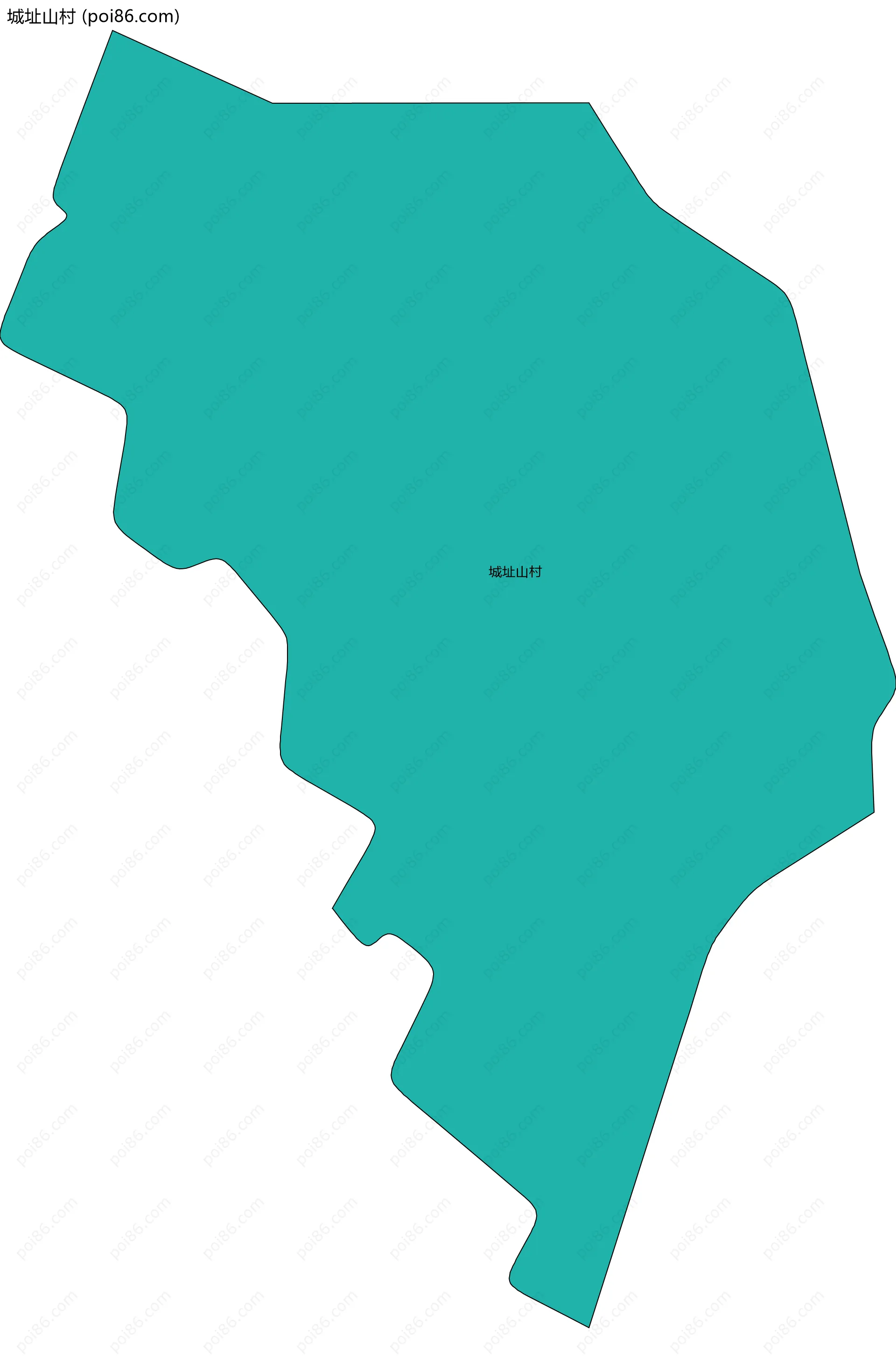 城址山村边界地图